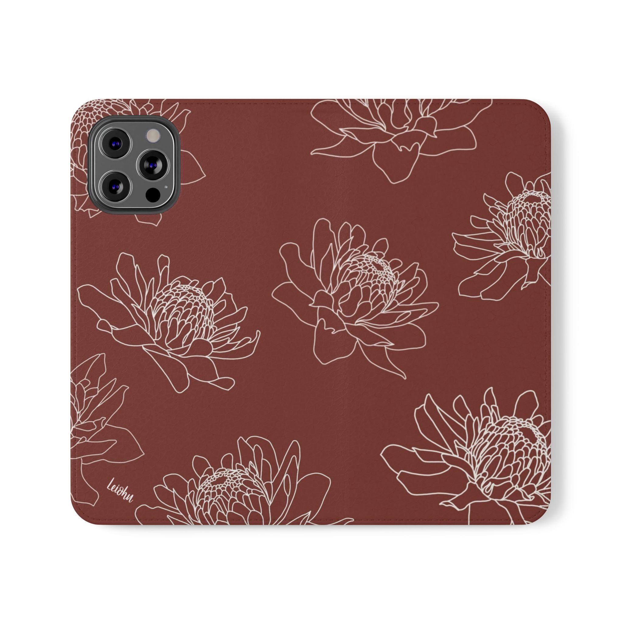 Torch Ginger Folio Case - Elegant & Durable Phone Cover for iPhone & Samsung - Perfect for Travel, Work & Everyday Use