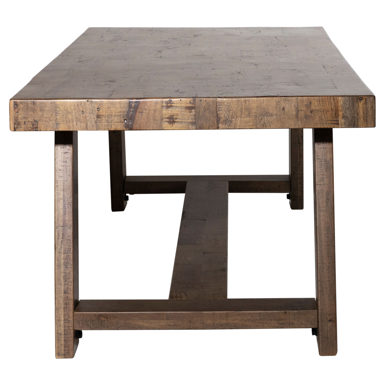 Modern Roanoke Dining Table - Solid Wood Kitchen Table for 6 - Farmhouse Style Dining Room Furniture for Family Gatherings & Dinner Parties