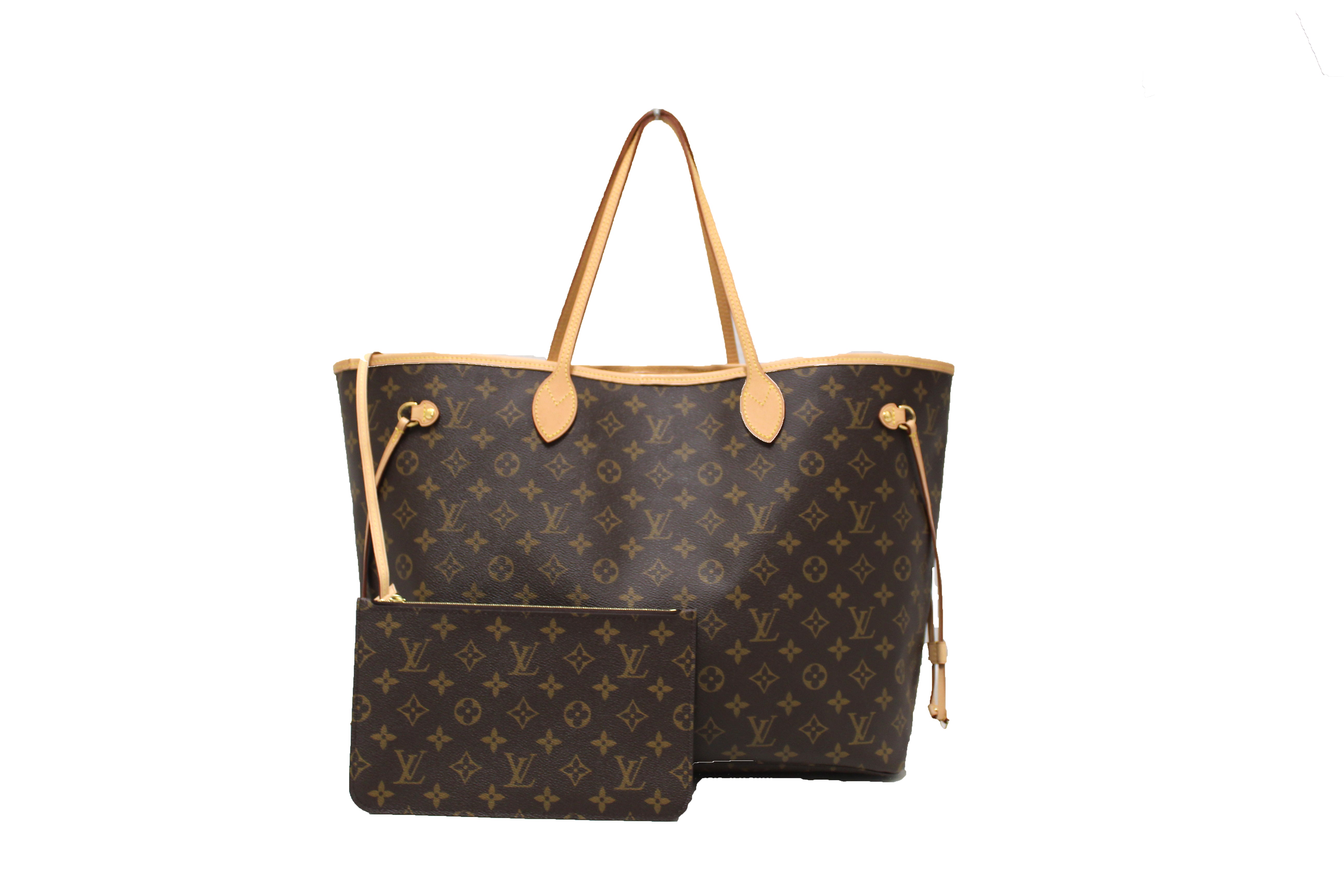 Authentic Louis Vuitton Neverfull GM Monogram Canvas Tote Bag - Luxury Designer Shoulder Handbag for Women, Perfect for Work, Travel & Everyday Use