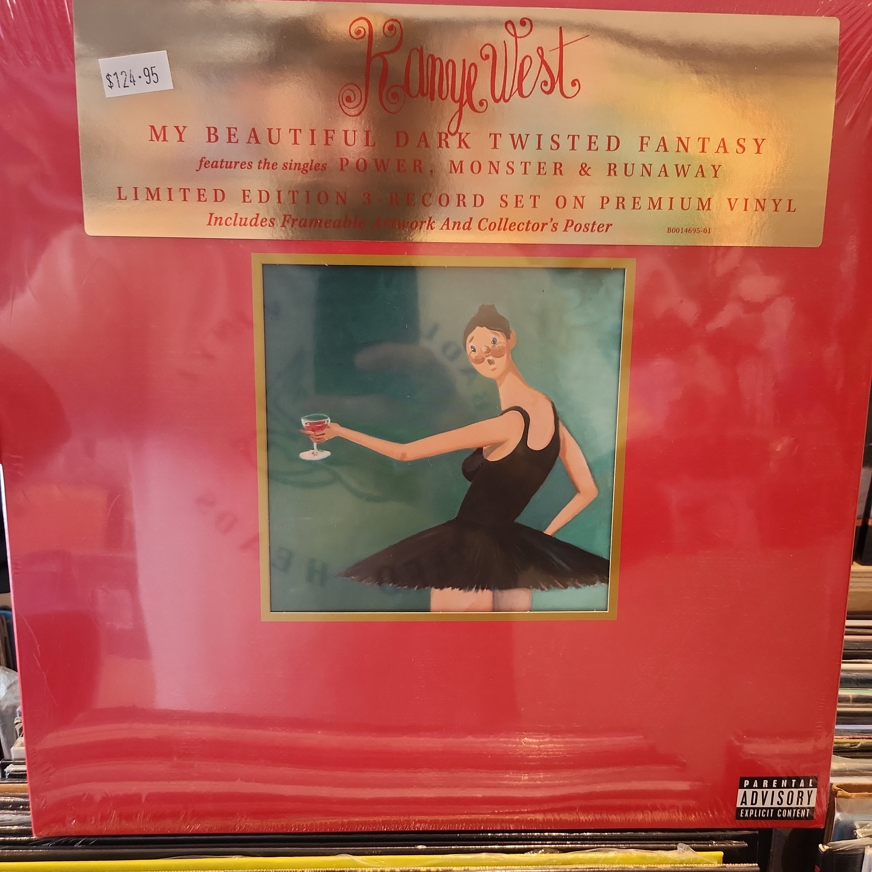 Kanye West - My Beautiful Dark Twisted Fantasy (Limited Edition Triple Vinyl LP) | Hip-Hop Album, Collector's Item for Music Enthusiasts & Vinyl Lovers - Perfect for Home Listening, Gifts & Music Collections