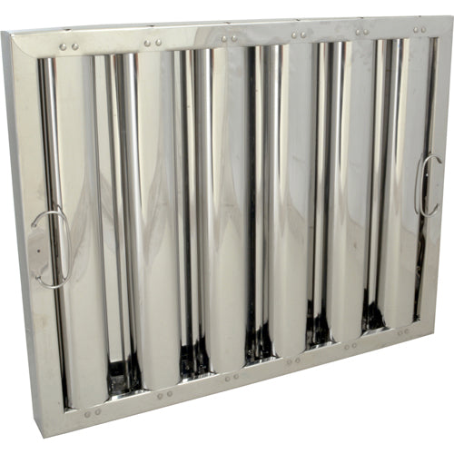 FMP 129 1303 Stainless Steel Flame Guard Exhaust Hood Filter 16x20 - Durable Kitchen Range Hood Replacement Filter for Grease & Smoke Protection - Perfect for Restaurants, Home Kitchens & Commercial Cooking Areas