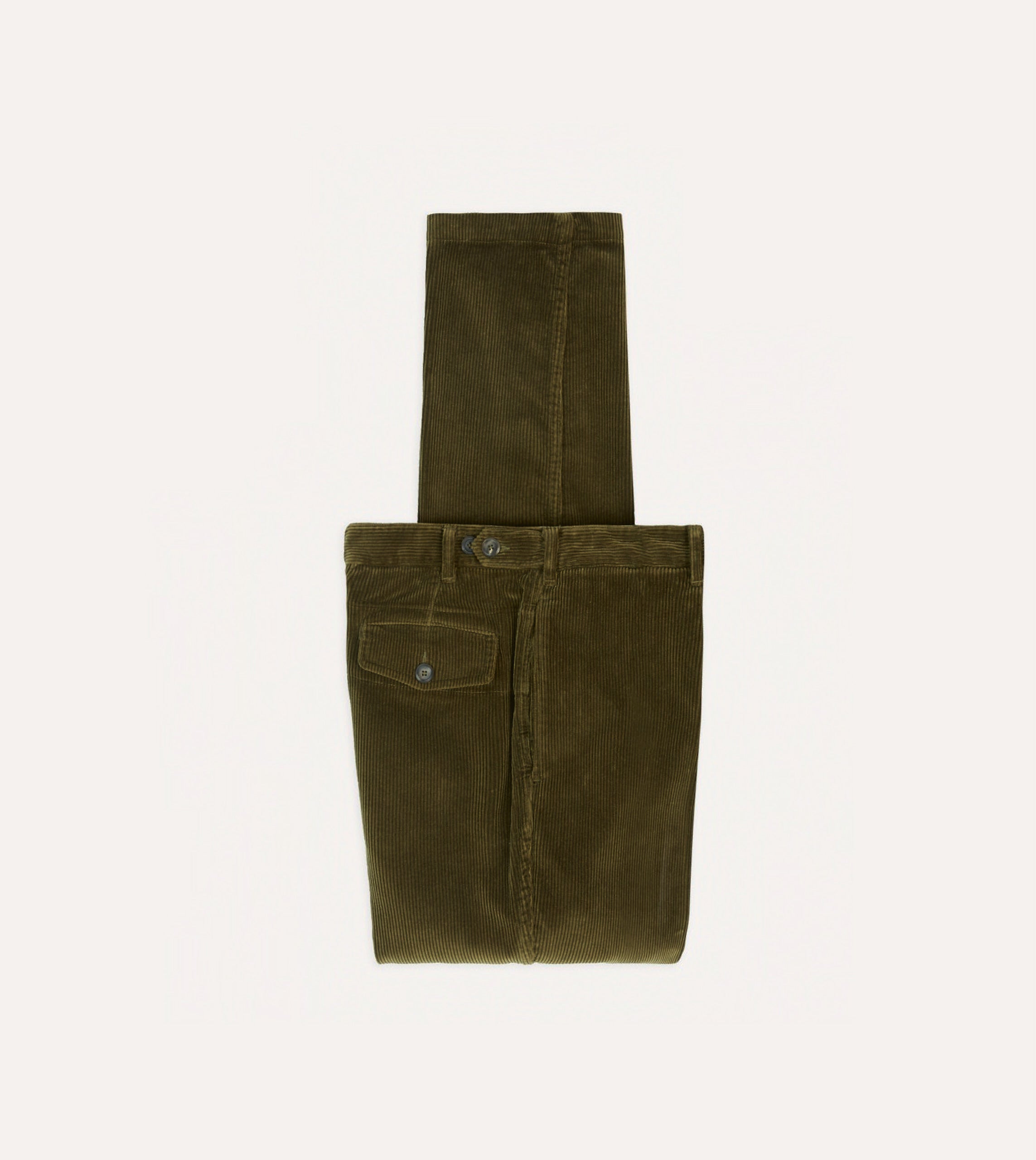 Stylish Olive Cotton Corduroy Pants for Women - Comfortable Casual Gaming Trousers for Lounge, Home & Outdoor Activities