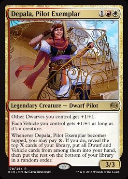 Magic The Gathering - Depala, Pilot Exemplar (178/264) - Kaladesh Foil Card - MTG Commander Deck & Dwarf Vehicle Strategy - Perfect for Collectors and Competitive Play