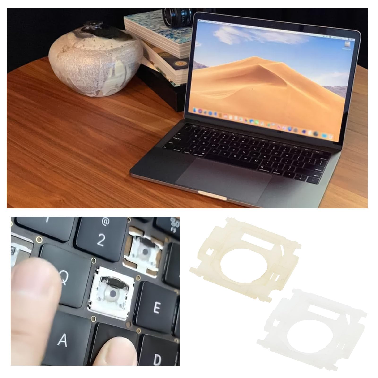 VGOL 5-Pack MacBook Pro Keyboard Clips Replacement (2008-2012 Models) - Scissor Hinges & Clips for A1278 A1286 - Durable Laptop Keyboard Repair Parts for Typing & Office Work