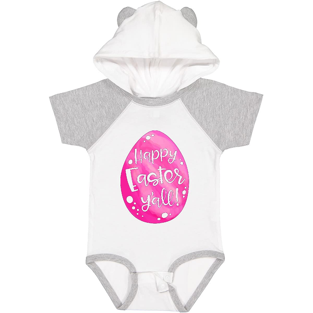 Inktastic Happy Easter Y'all Pink Easter Egg Baby Bodysuit - Cute Easter Outfit for Infants & Toddlers - Perfect for Easter Photos, Egg Hunts & Family Gatherings