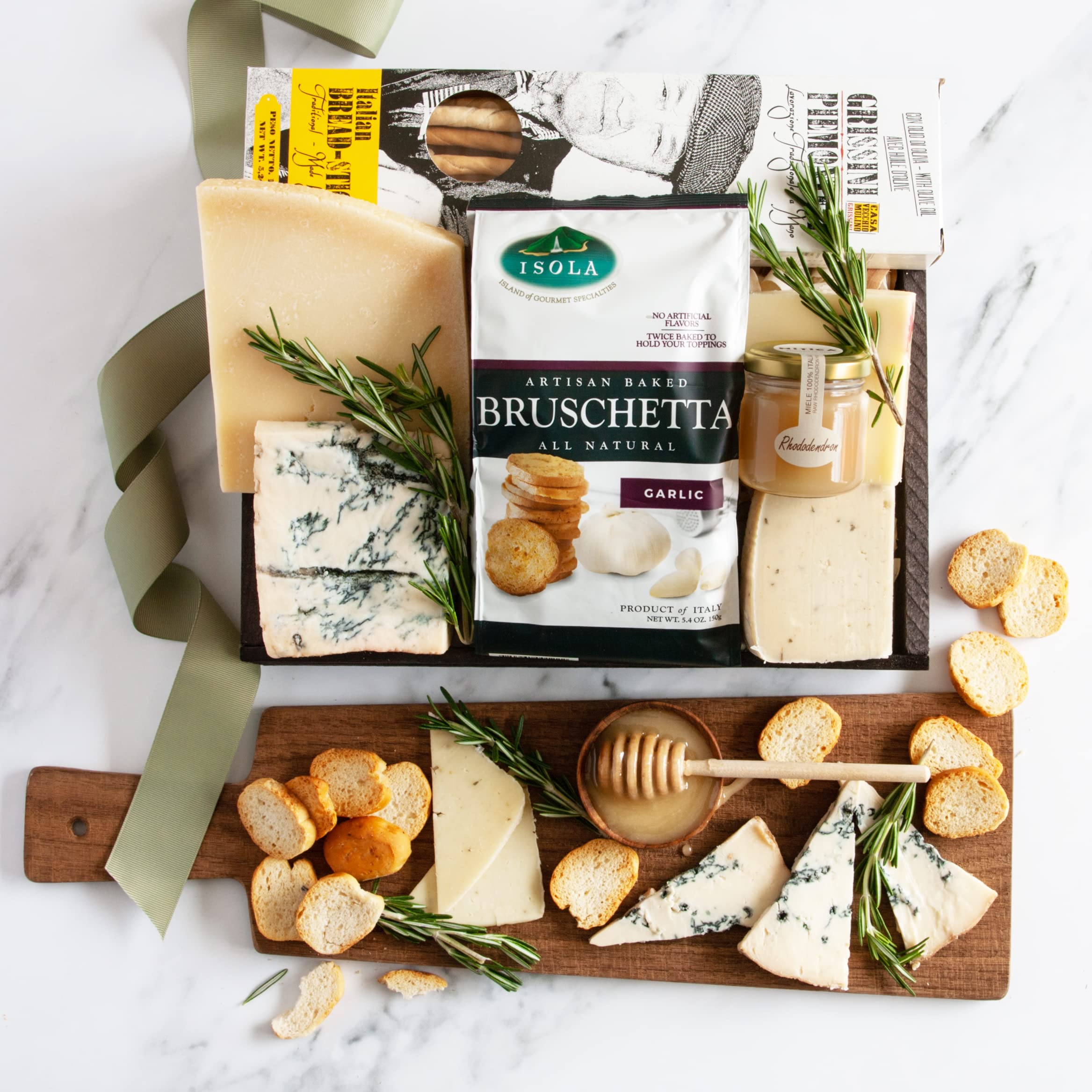 Authentic Italian Countryside Cheese Gift Tray - Premium Artisanal Cheeses from Italy - Perfect for Holiday Gifts, Gourmet Platters & Wine Pairings
