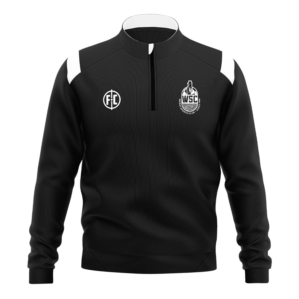 Wainui SC Club Contrast 1/4 Zip Pullover - Men's Athletic Performance Quarter-Zip Sweatshirt for Golf, Running & Casual Wear
