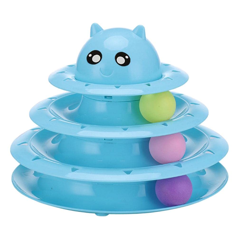 Gazechimp Removable Non-Interactive Cat Toy Set - 3 Balls for Playful Kittens | Interactive Pet Toys for Indoor Cats & Playtime Fun