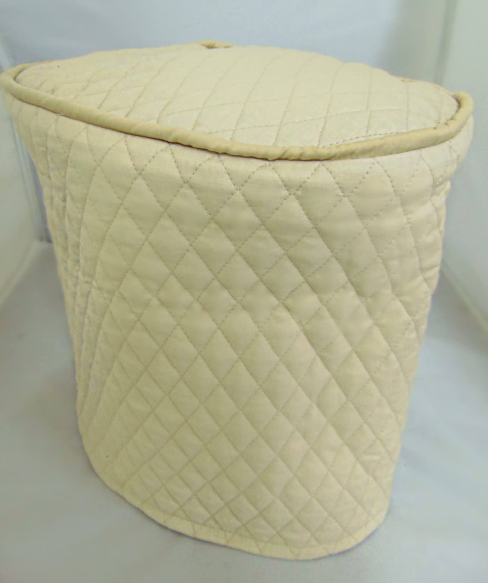 Quilted Slow Cooker Cover 8Qt Oval - Insulated Crock Pot Lid for Heat Retention & Protection (Cream) - Perfect for Kitchens, Potlucks & Holiday Cooking