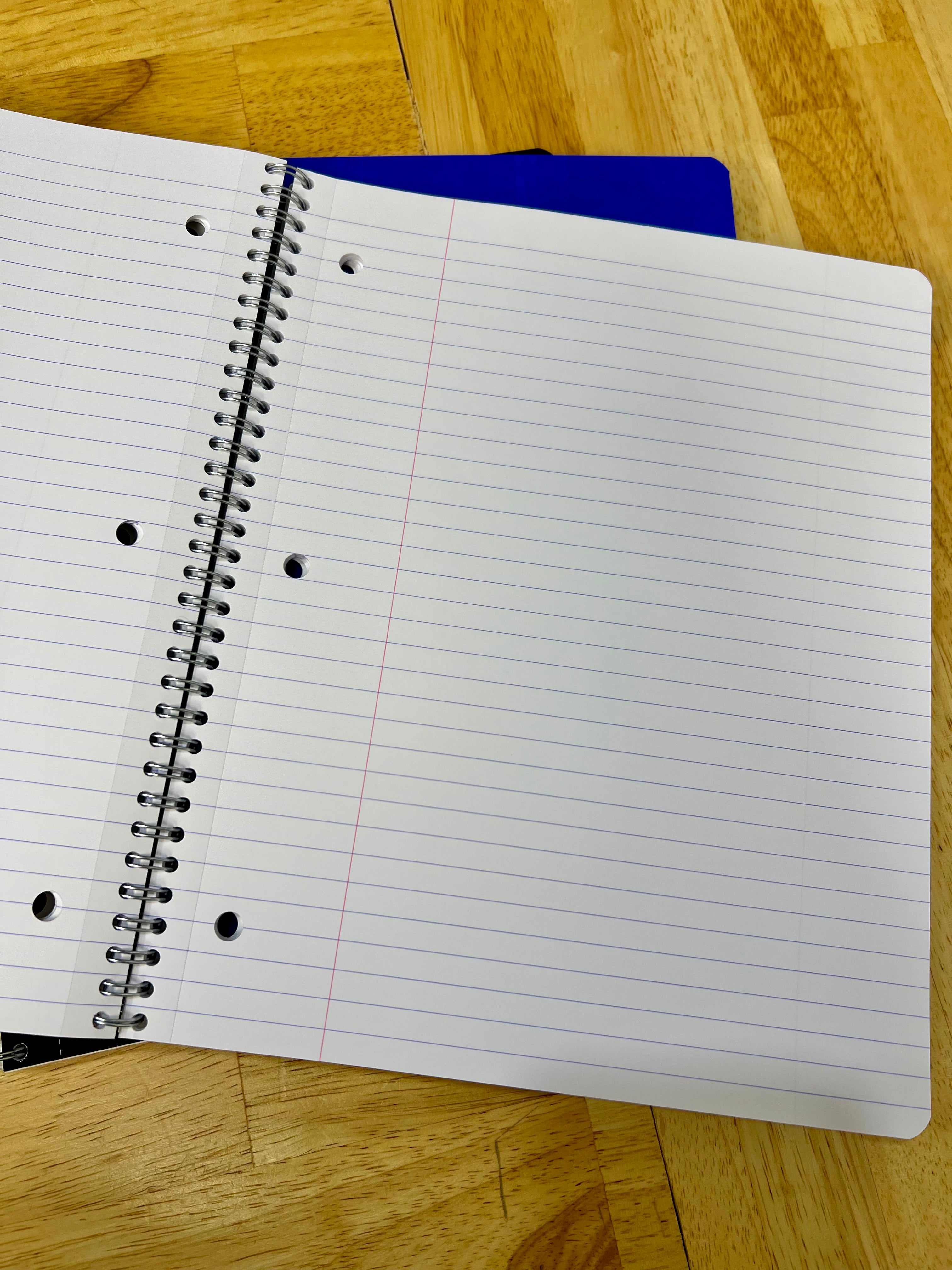 Clairefontaine Classic Wire Bound Notebook with Margin - Premium Lined Paper for School, Office & Journaling - Smooth Writing & Tear-Resistant Pages