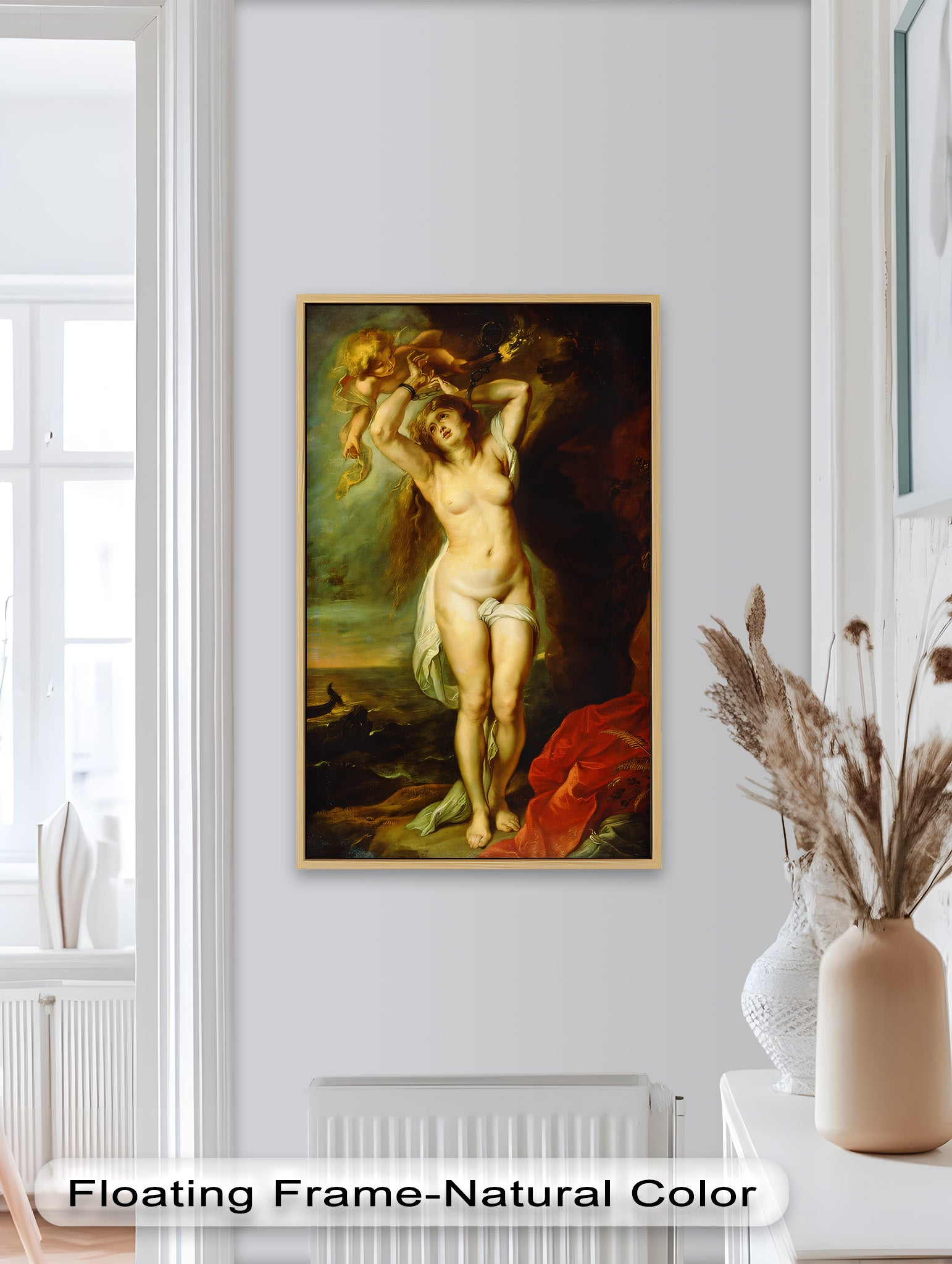 Andromeda Bound - Renaissance Nude Oil Painting of Greek Mythology | Mythological Art for Home Decor & Gallery Display