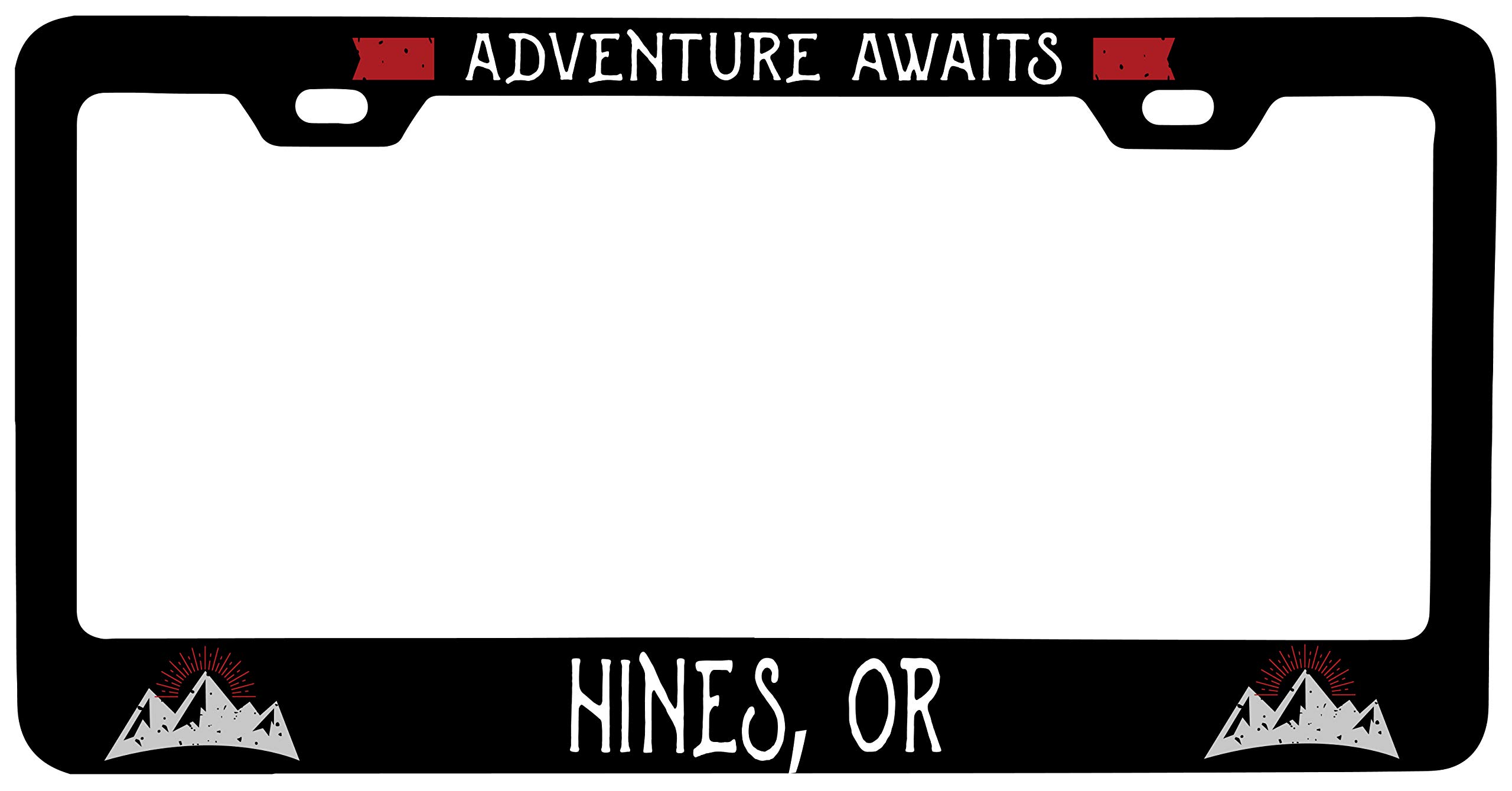 R and R Imports Hines Oregon Vanity Metal License Plate Frame - Custom Car Accessories for Personalized Vehicles | Perfect for Cars, Trucks & Motorcycles