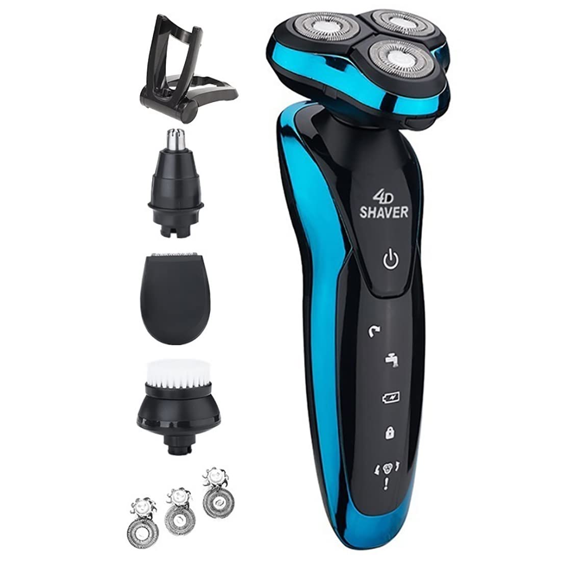 Electric Head Shaver for Bald Men - Rechargeable & Washable Men's Shaver - Smooth Shaving Machine for Daily Use at Home or Travel