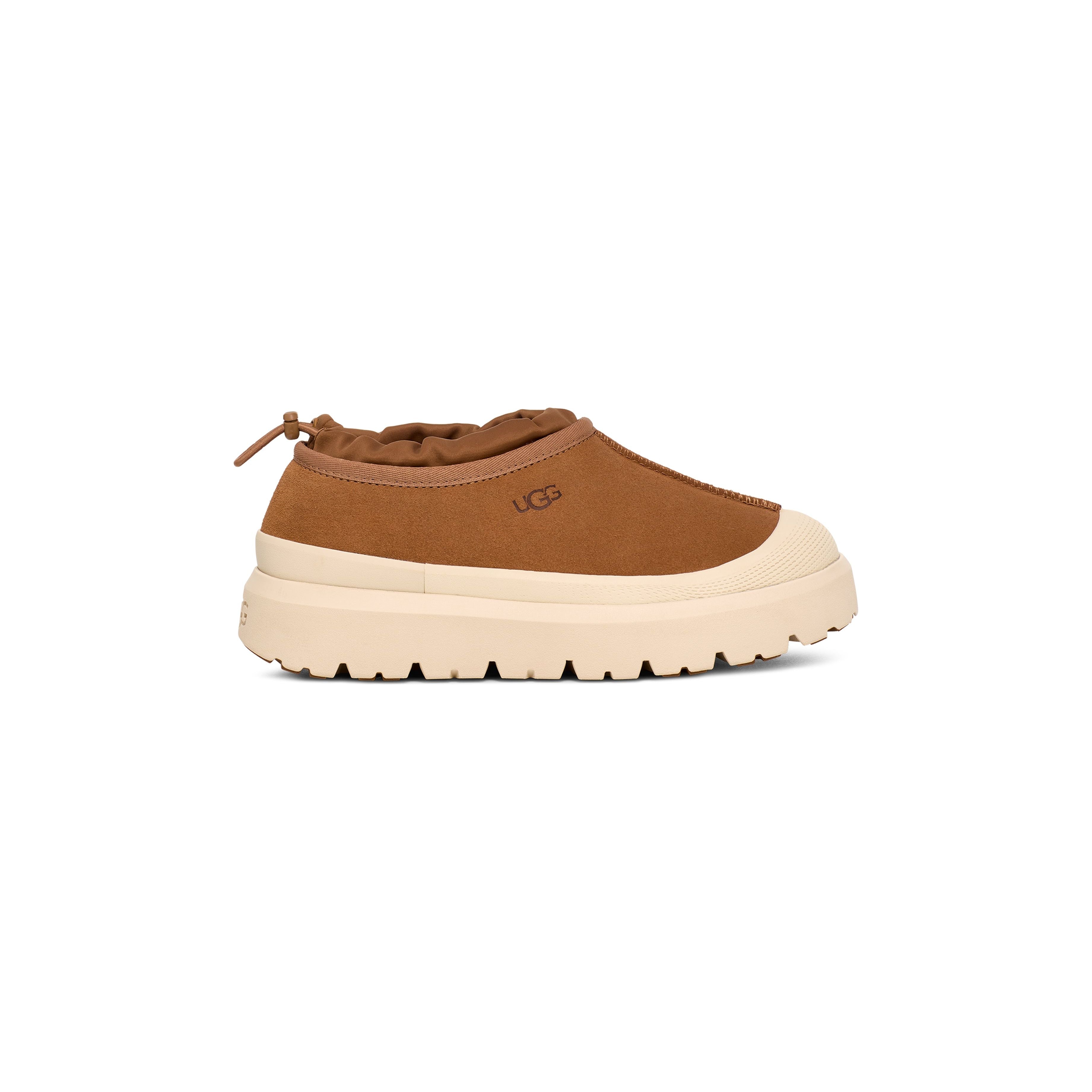 UGG Unisex Tasman Weather Hybrid Slippers - Chestnut & Whitecap | Cozy Indoor & Outdoor House Shoes for Men & Women