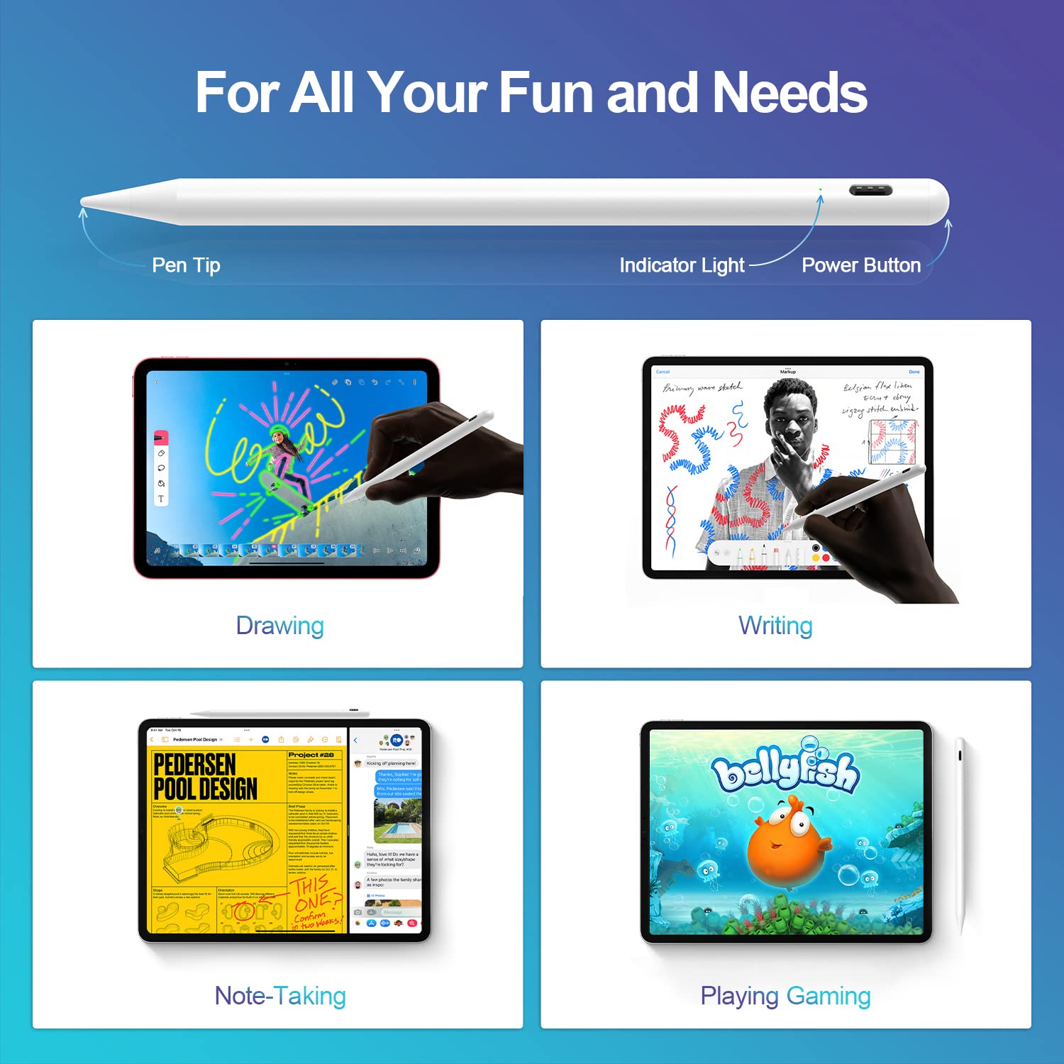 Premium Stylus Pen for iPad 10th Gen 10.9