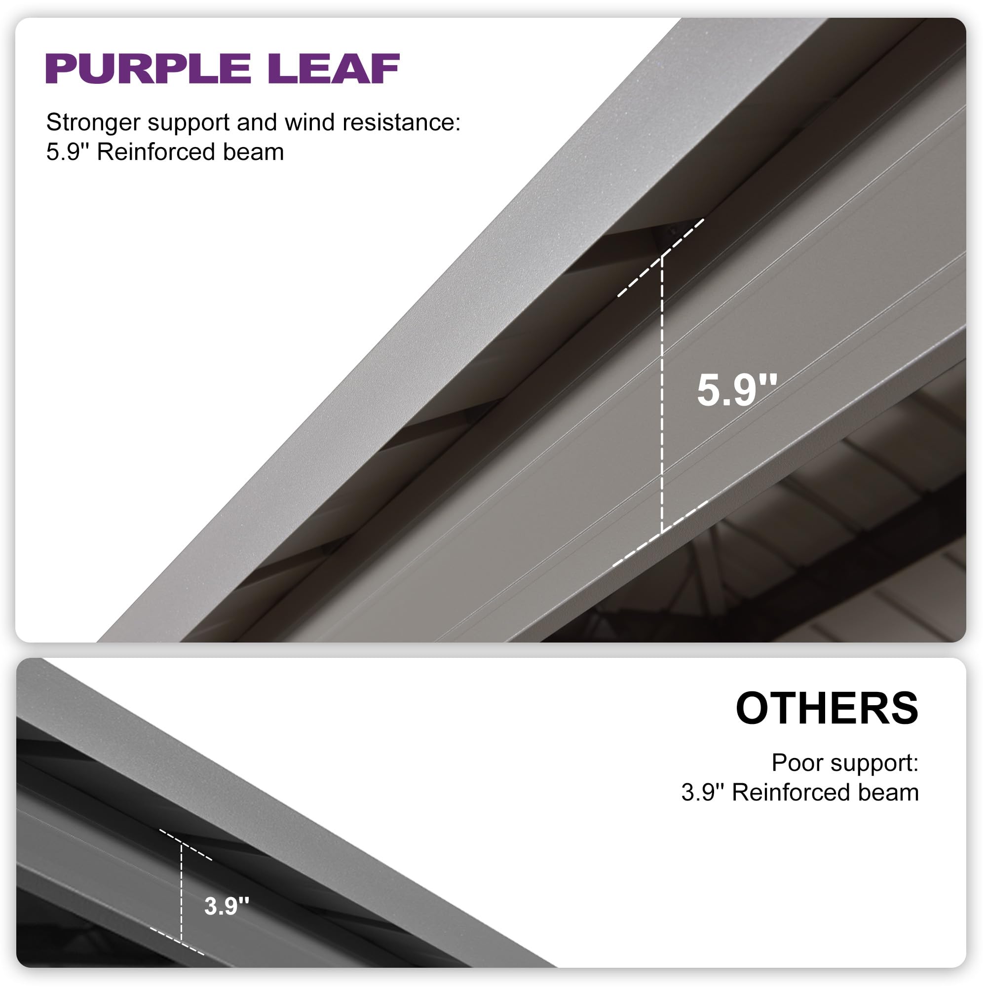 PURPLE LEAF 12'x16' Champagne Outdoor Hardtop Gazebo - Aluminum Patio Gazebo with Galvanized Steel Double Roof, Curtains & Netting - Perfect for Backyard, Garden, Deck, and Outdoor Entertaining