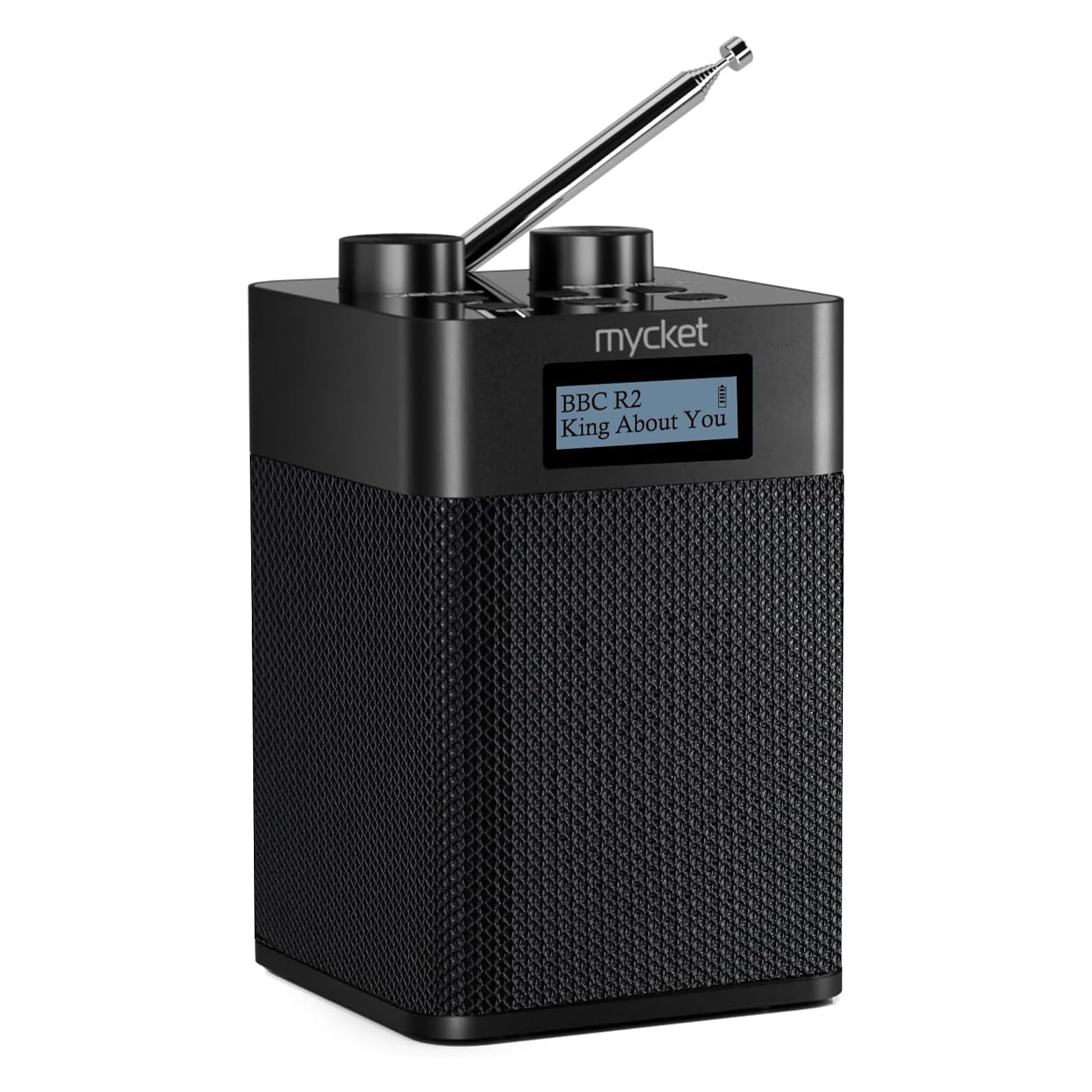 Portable Digital Radio with Bluetooth 5.0 - FM/DAB/DAB+ Receiver, USB Rechargeable, 80 Preset Stations, LCD Display & Headphone Jack | Perfect for Home, Office, Kitchen, Garden & Outdoor Use