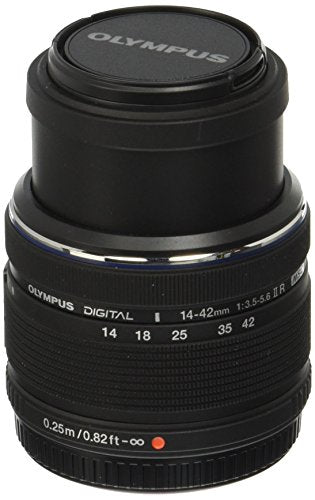 Olympus 14-42mm f/3.5-5.6 II R Micro Four Thirds Interchangeable Zoom Lens - Compatible with Olympus & Panasonic Mirrorless Cameras - Perfect for Travel, Portrait & Street Photography