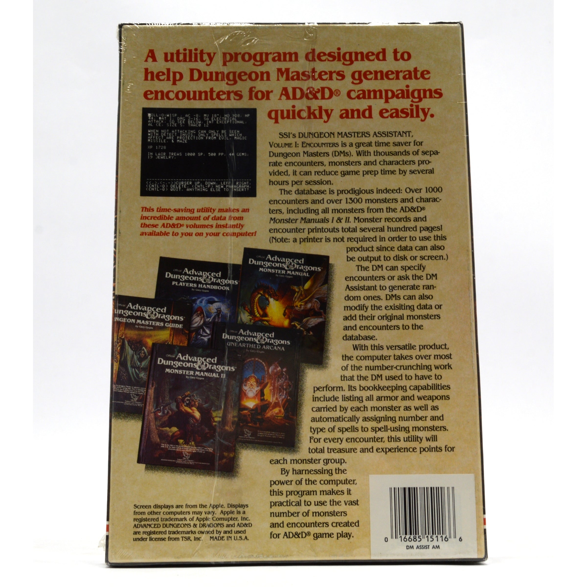 New & Rare COMMODORE AMIGA Sealed Dungeons & Dragons Game Volume I: Encounters Demo Copy - Perfect for Retro Gaming Collectors & D&D Fans