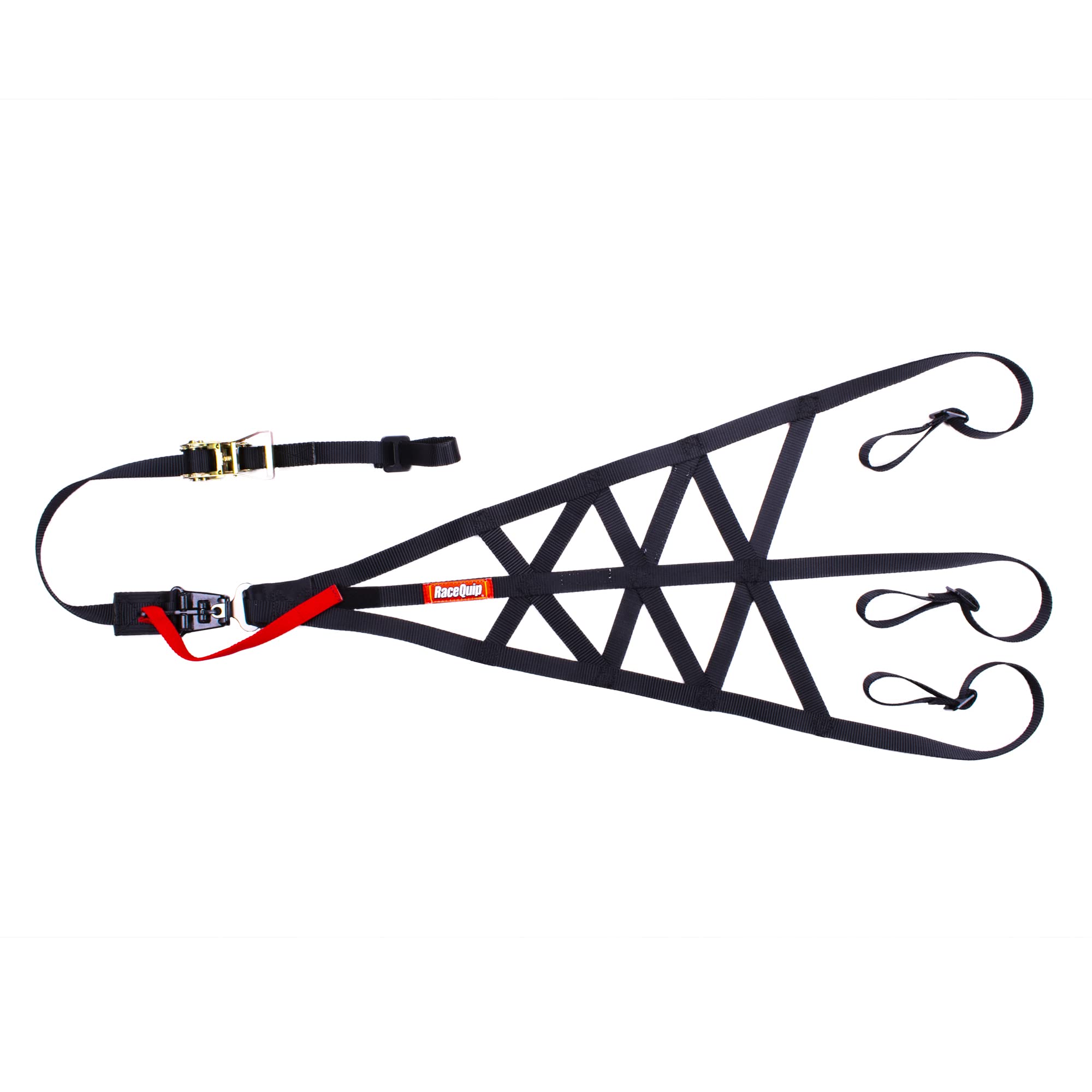 RaceQuip Quick Release Roll Cage Net - SFI 37.1 Certified Right Side Triangle Safety Net (Black, 828998) | Perfect for Motorsports, Off-Roading & Racing Safety Protection