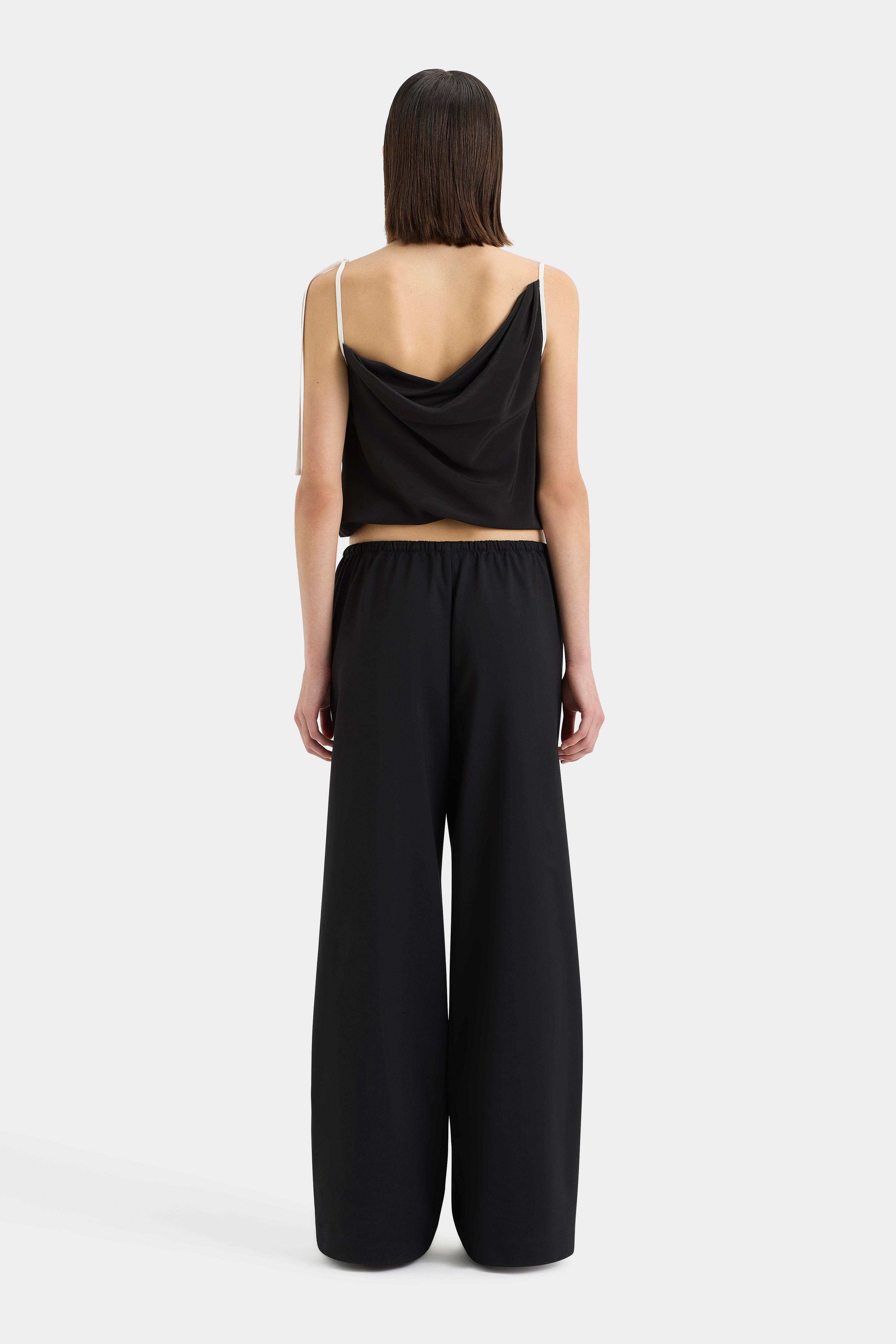 Adrienne Cami Top - Women's Monochrome Sleeveless Tank Top for Layering, Lounge & Casual Wear