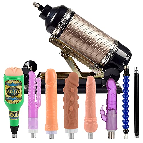 JESSKY Adjustable 3XLR Sex Machine with 8 Attachments - Powerful Adult Sex Toy for Men & Women - Perfect for Couples Play, BDSM, and Solo Pleasure
