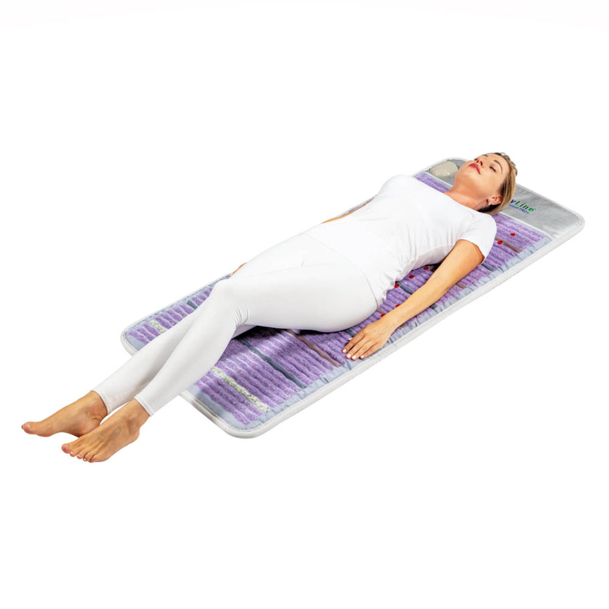 HealthyLine Platinum Mat Full Short 6024 - Far Infrared PEMF Therapy Mat with 30 Photon LED Lights for Pain Relief & Relaxation | Perfect for Home Wellness, Muscle Recovery & Stress Relief