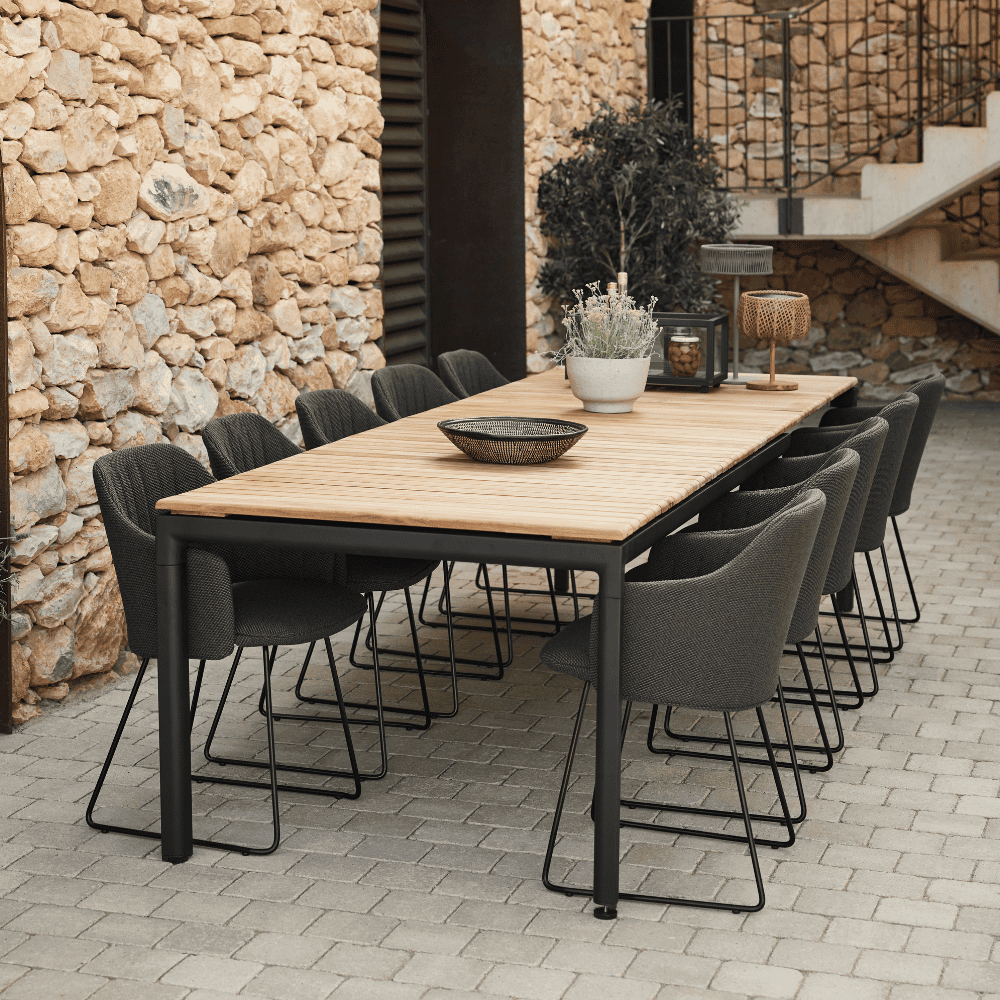 Premium Outdoor Dining Chair Set - Weather-Resistant Patio Chairs for Backyard, Garden & Poolside - Comfortable Stackable Outdoor Furniture for Entertaining (Set of 2)