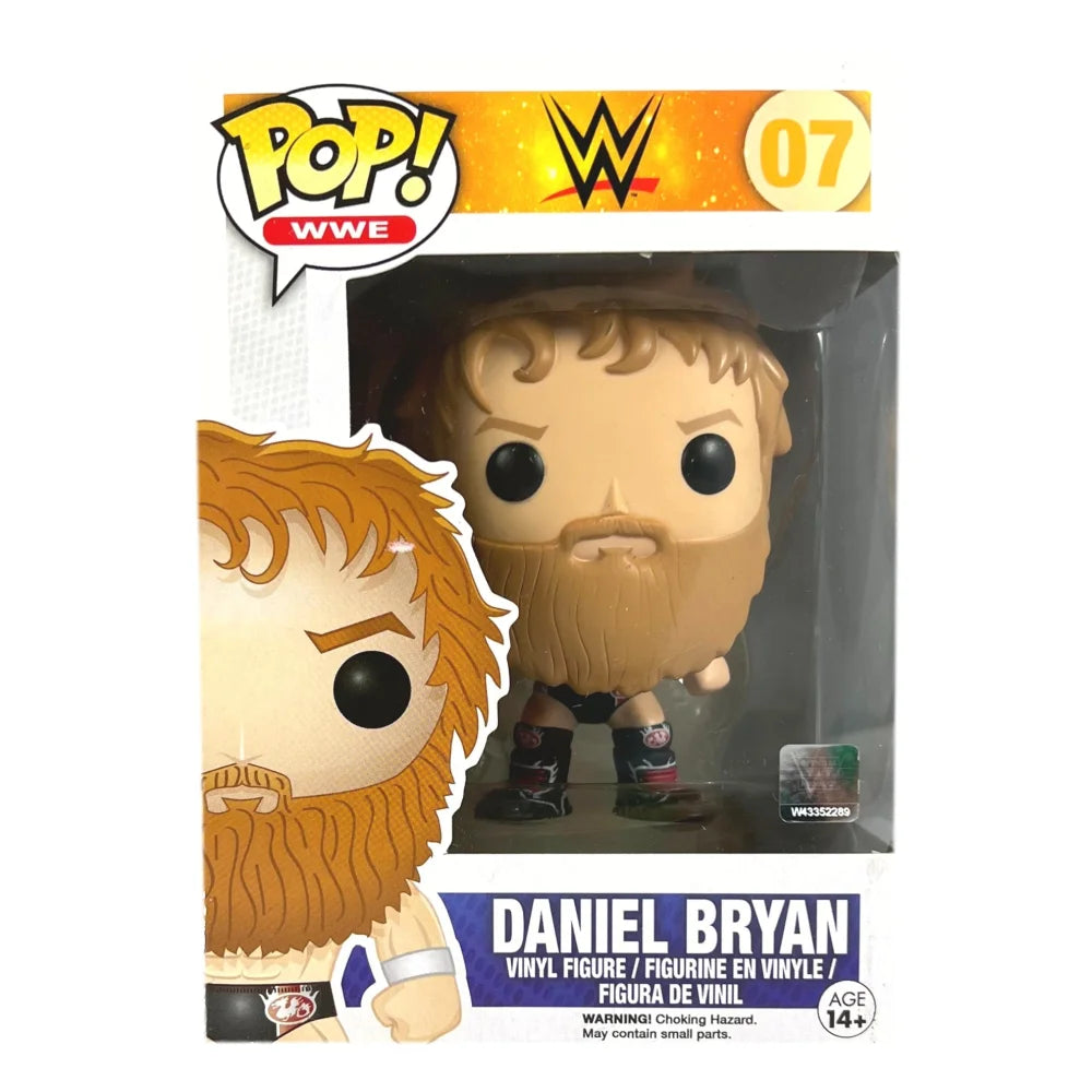 Daniel Bryan Funko Pop WWE Bryan Danielson #07 Vaulted Collectible Figure - Limited Edition, Great Condition - Perfect for WWE Fans, Collectors & Home/Office Display