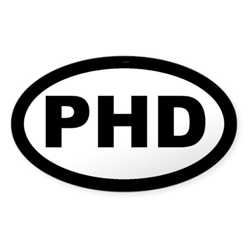 Clear - Phd Car Oval Sticker