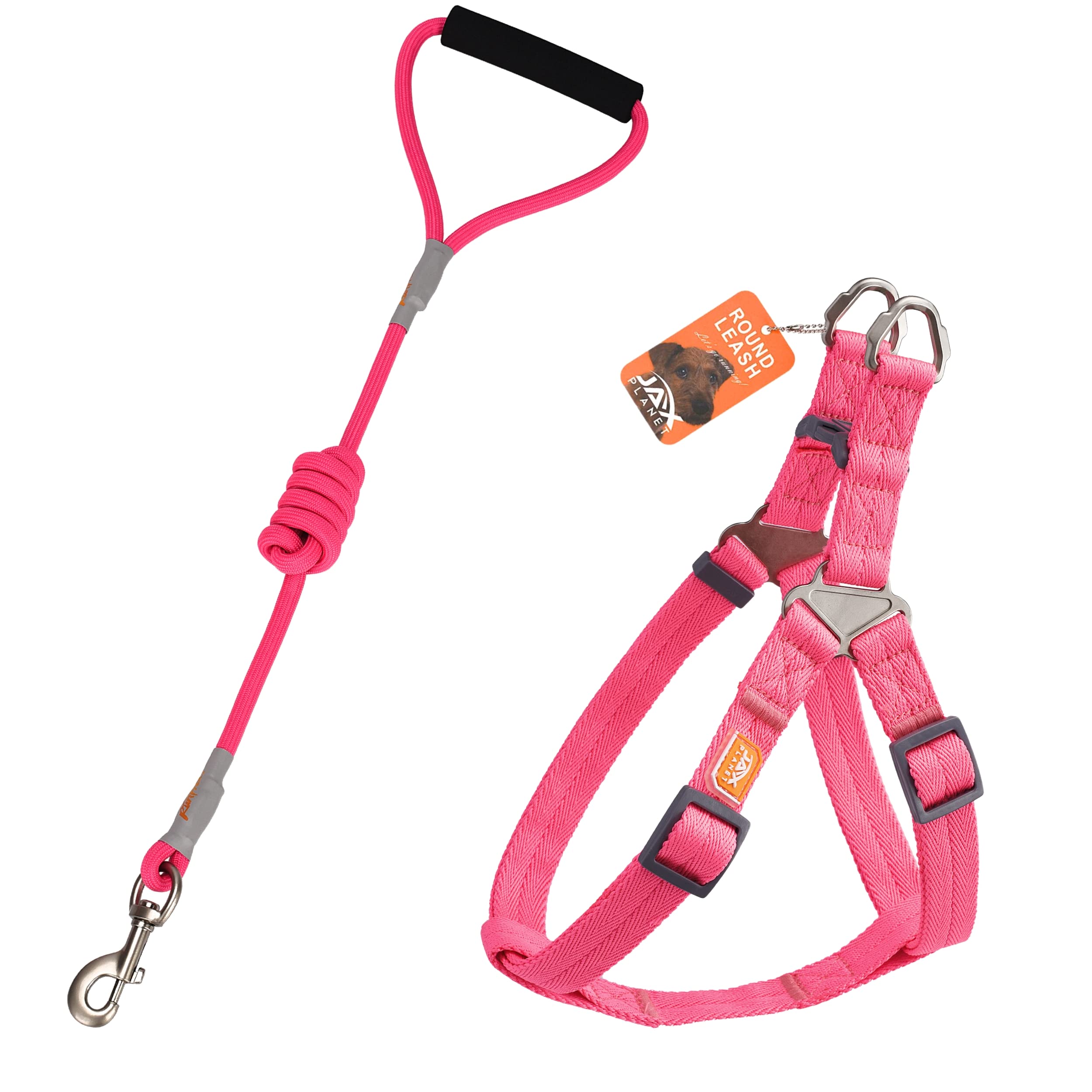 Premium Dog Harness and Leash Set for Small, Medium & Large Dogs - Adjustable No-Pull Pet Harness with D-Ring - Comfortable Training Walking Gear for Puppies & Adult Dogs - Perfect for Outdoor Adventures, Hiking & Daily Walks