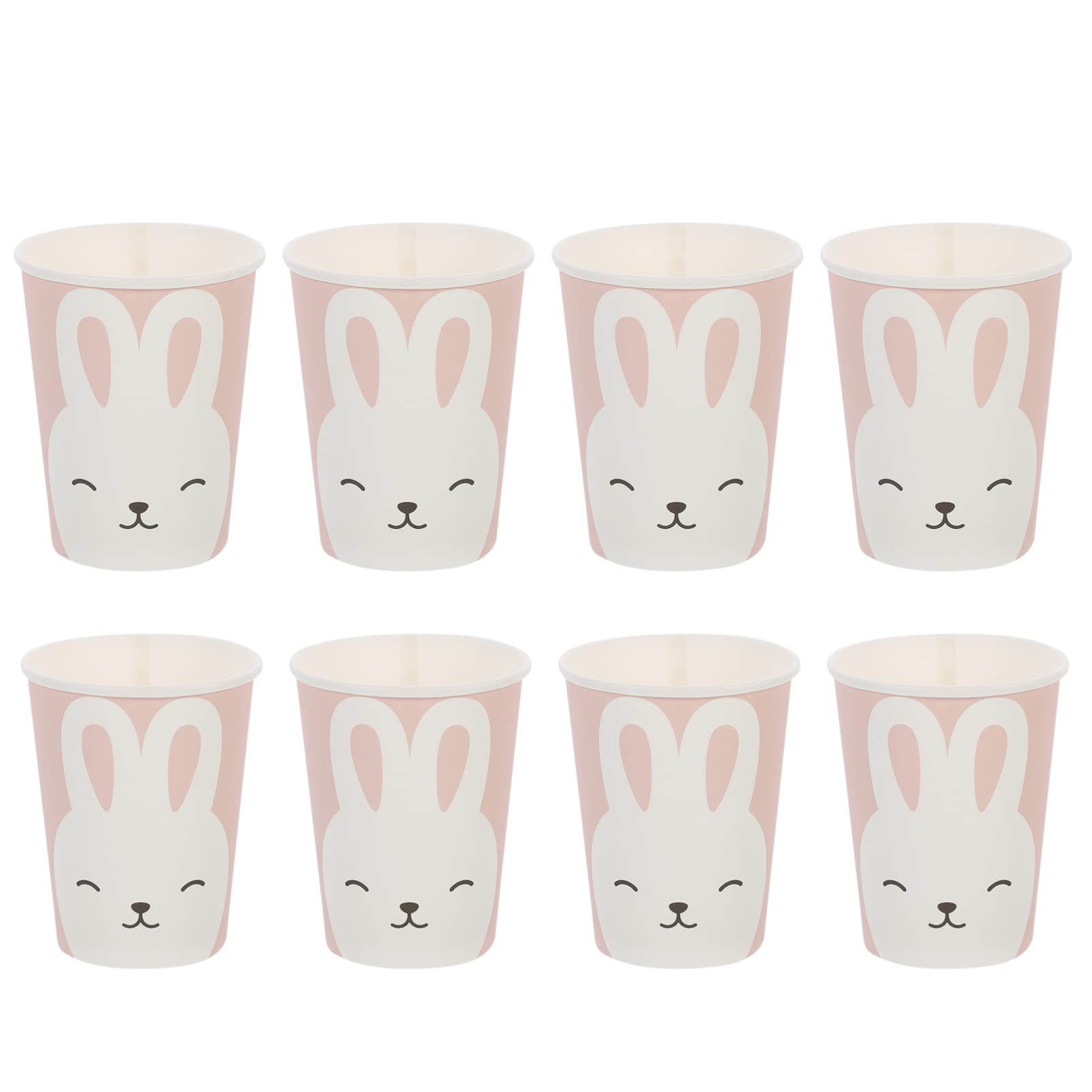 Bestoyard 32Pcs Bunny Rabbit Easter Paper Tea Cups - Cute Disposable Drinking Cups for Hot & Cold Beverages, Water, Juice, Coffee, Tea - Perfect for Easter Parties, Baby Showers, and Holiday Gatherings