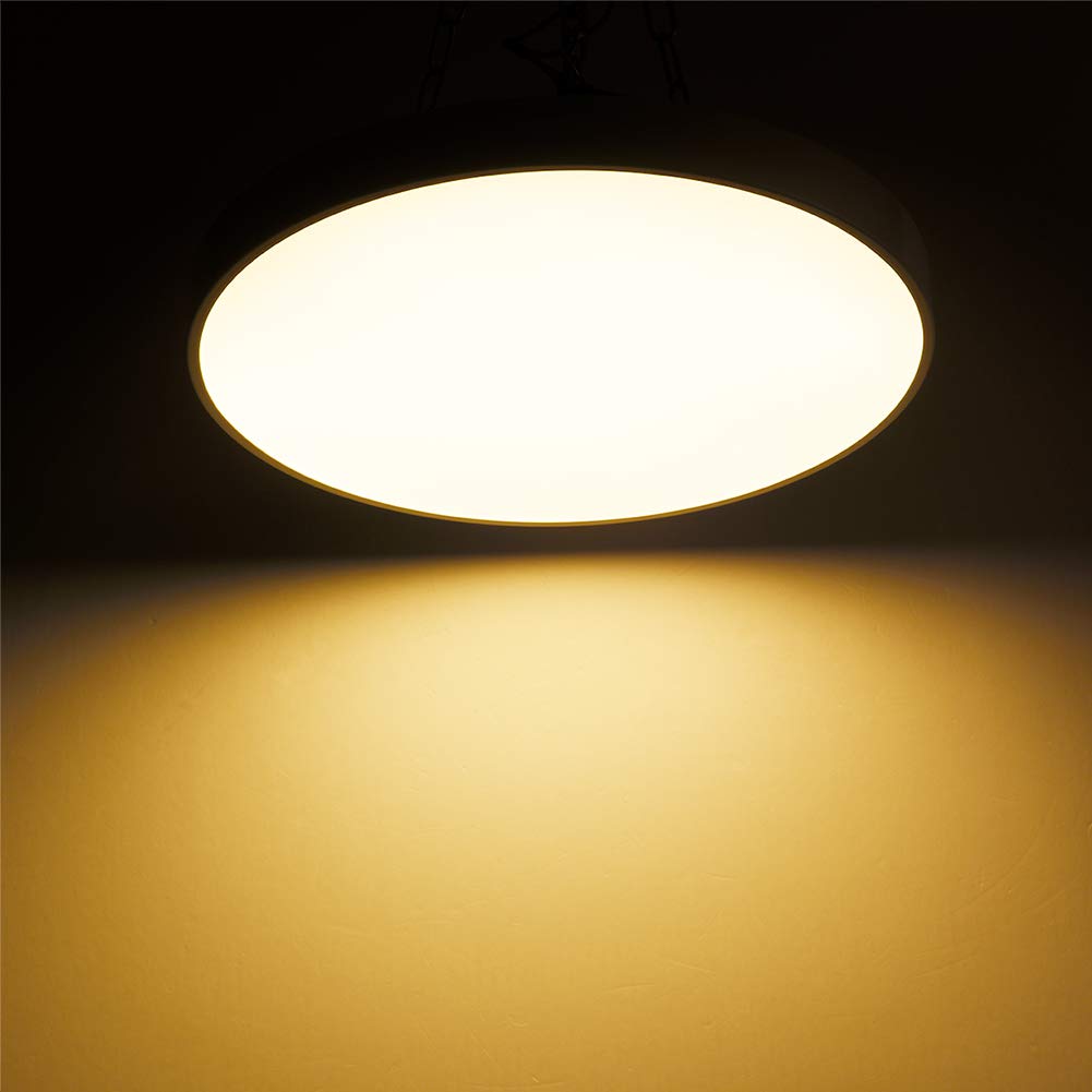 20W LED Ceiling Light Flush Mount Fixture - 1200LM Warm White (2800-3000K) Round Panel Downlight for Home, Office & Commercial Spaces - Energy Saving Indoor Lighting Solution for Bedrooms, Kitchens & Hallways (1 Pack)