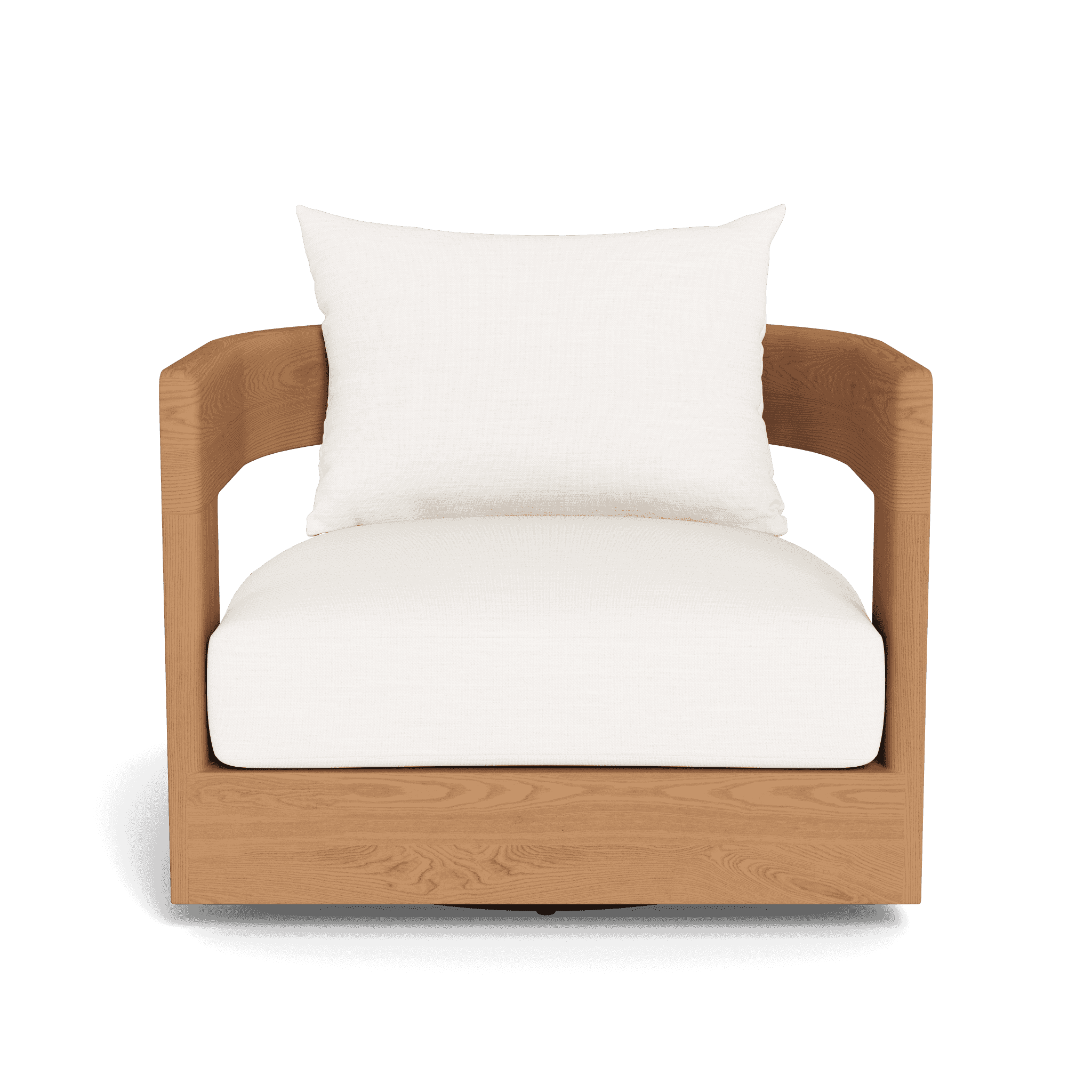 Victoria Teak Swivel Lounge Chair - Outdoor Patio Furniture with 360° Rotation - Perfect for Poolside, Garden, and Deck Relaxation