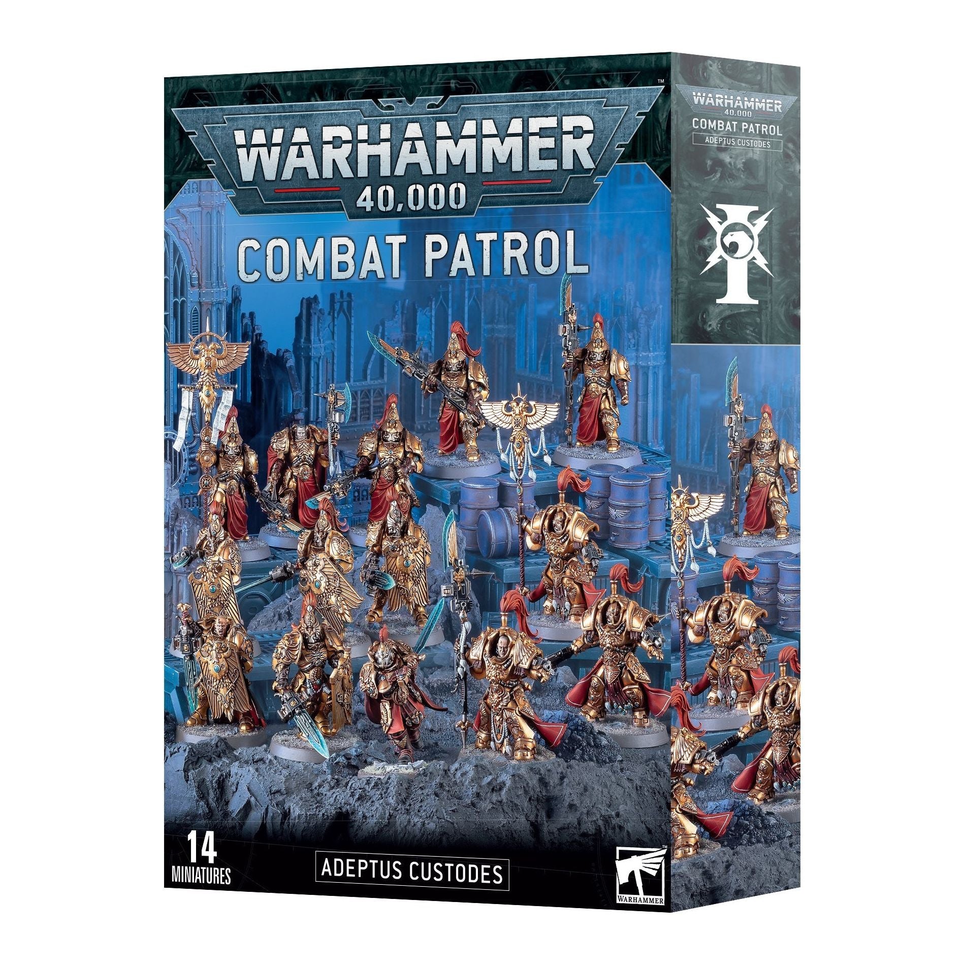 Combat Patrol: Adeptus Custodes Tristraen's Gilded Blades - Warhammer 40K Miniatures for Tabletop Wargaming & Strategy Games