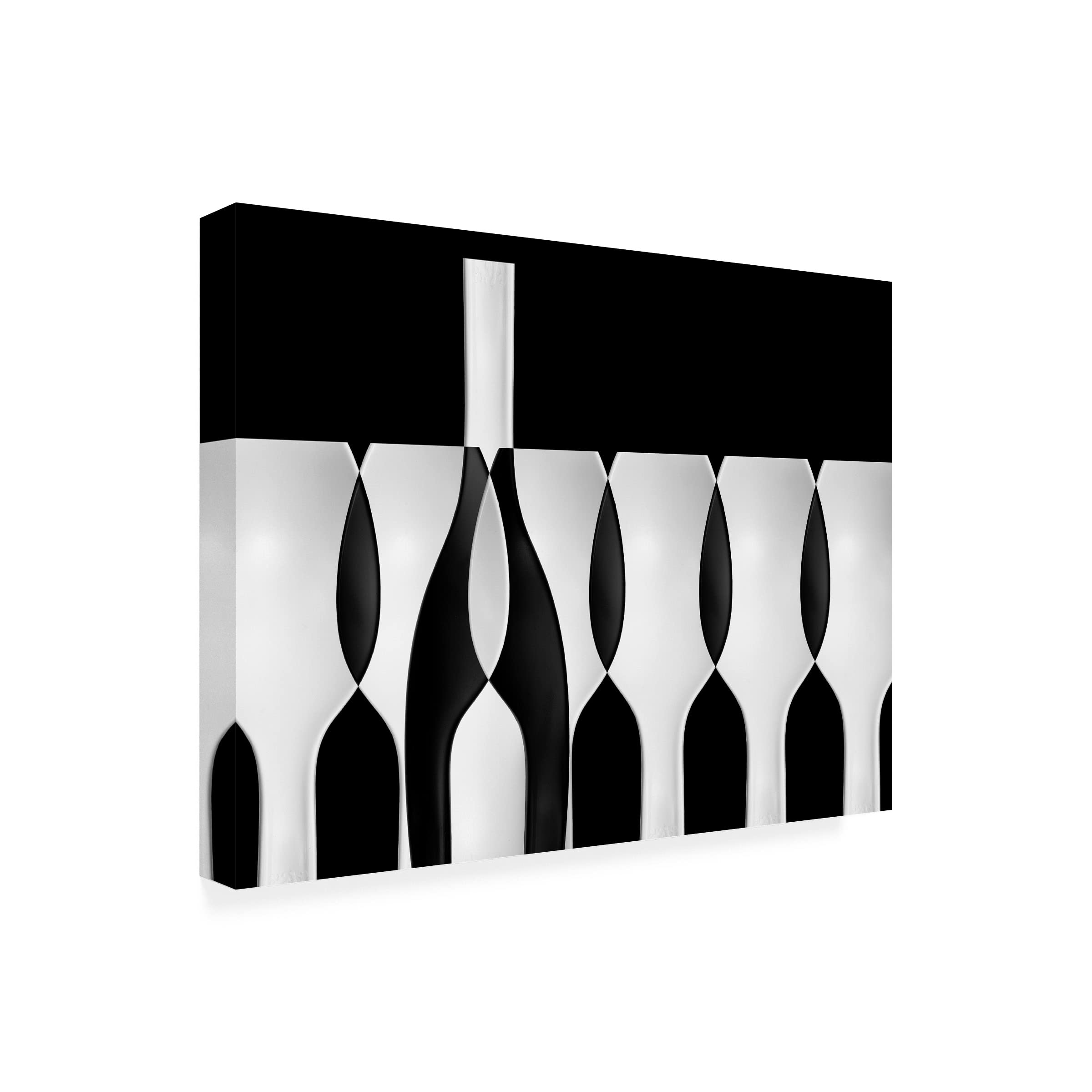 Trademark Fine Art 'Spoons Abstract Bottles Glasses Candles II' Canvas Wall Art Print by Jacqueline Hammer - Modern Home Decor for Living Room, Bedroom & Office