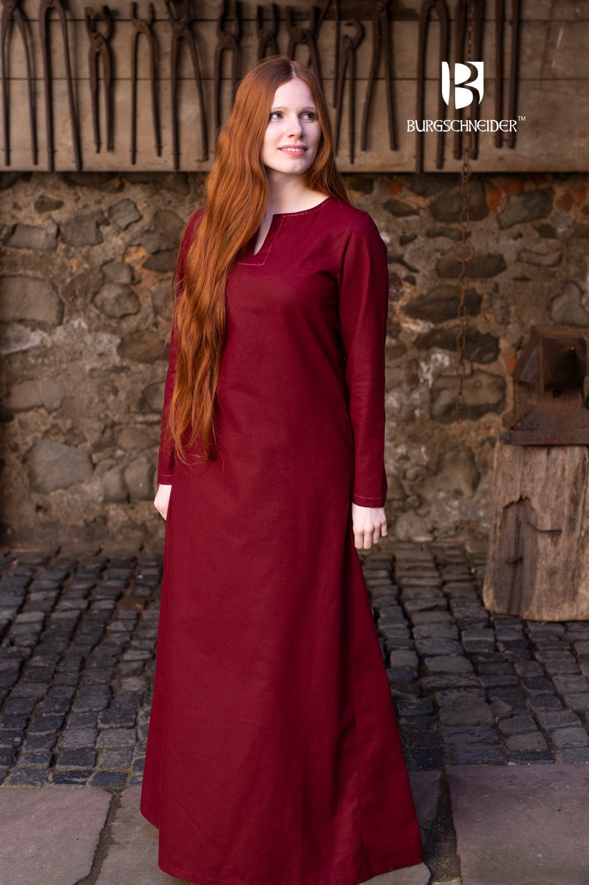 Women's Bordeaux Slip Dress - Elegant & Comfortable Underdress for Layering, Evening Wear & Special Occasions
