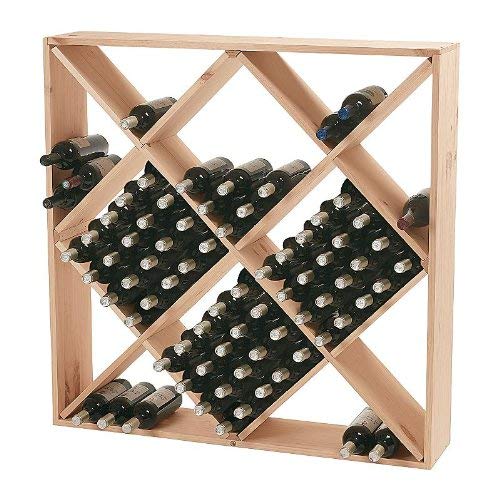 Large 120 Bottle Wine Rack - Natural Wood Storage for Wine Cellar, Kitchen & Dining Room | Perfect for Home Bars, Restaurants & Wine Collectors
