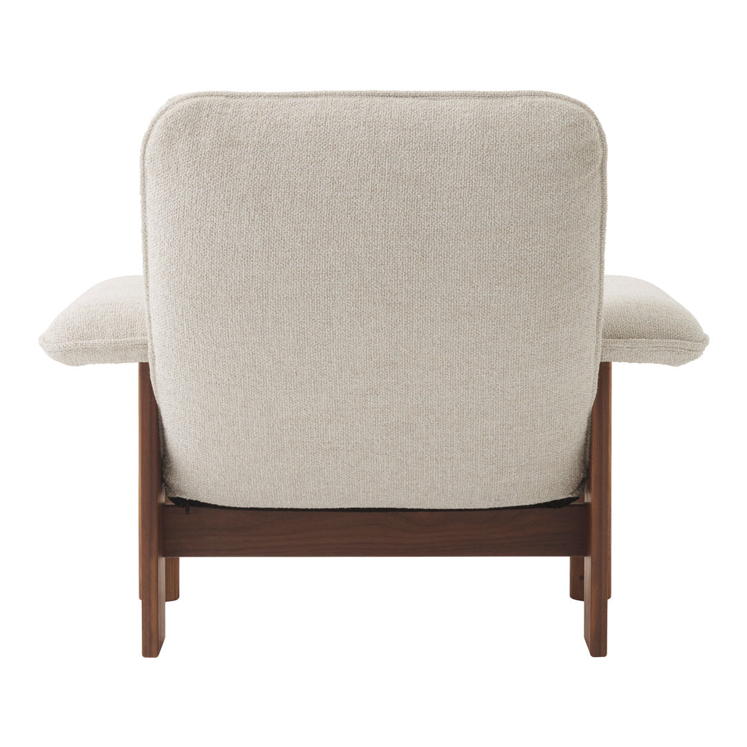 Brasilia Lounge Chair - Mid Century Modern Accent Chair for Living Room, Bedroom & Office - Comfortable Upholstered Armchair with Wooden Legs - Perfect for Relaxing, Reading & Decor