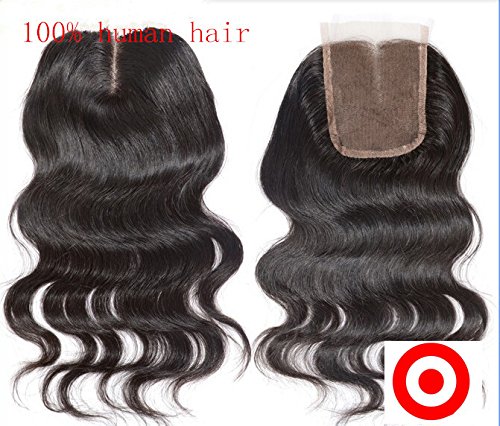 Premium 4Pcs/lot Virgin Malaysian Remy Human Hair Weave Bundles with 4x4 Closure - Mid-Part Body Wave 10/12/14 Inch Mixed Length Natural Black - Perfect for Salon Styling, Daily Wear & Protective Hairstyles