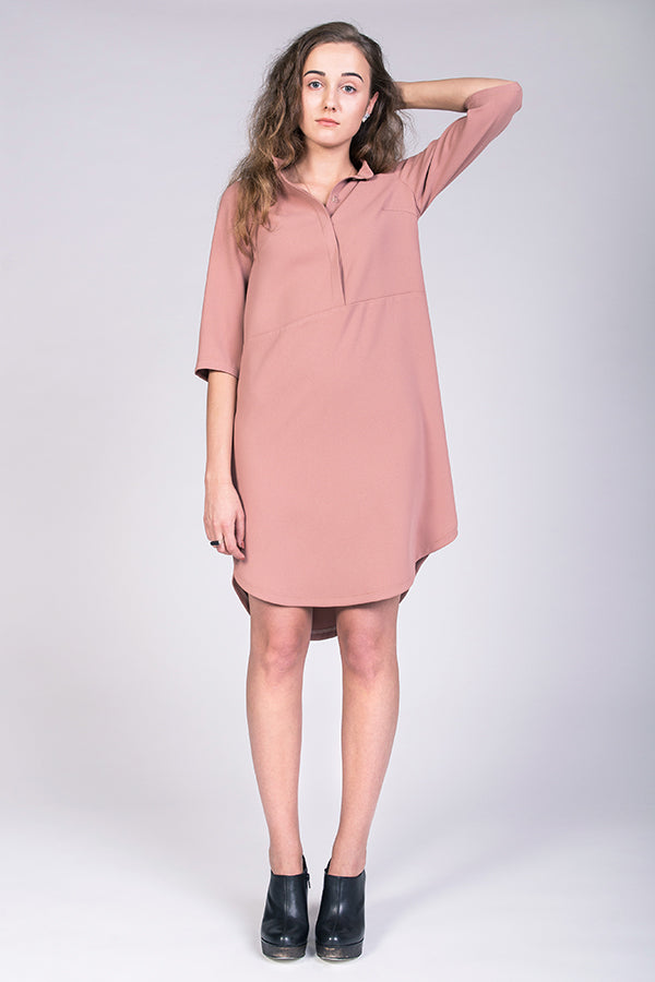 Helmi Trench Blouse & Dress - Women's Stylish Trench Coat Top for Office, Date Night & Special Occasions
