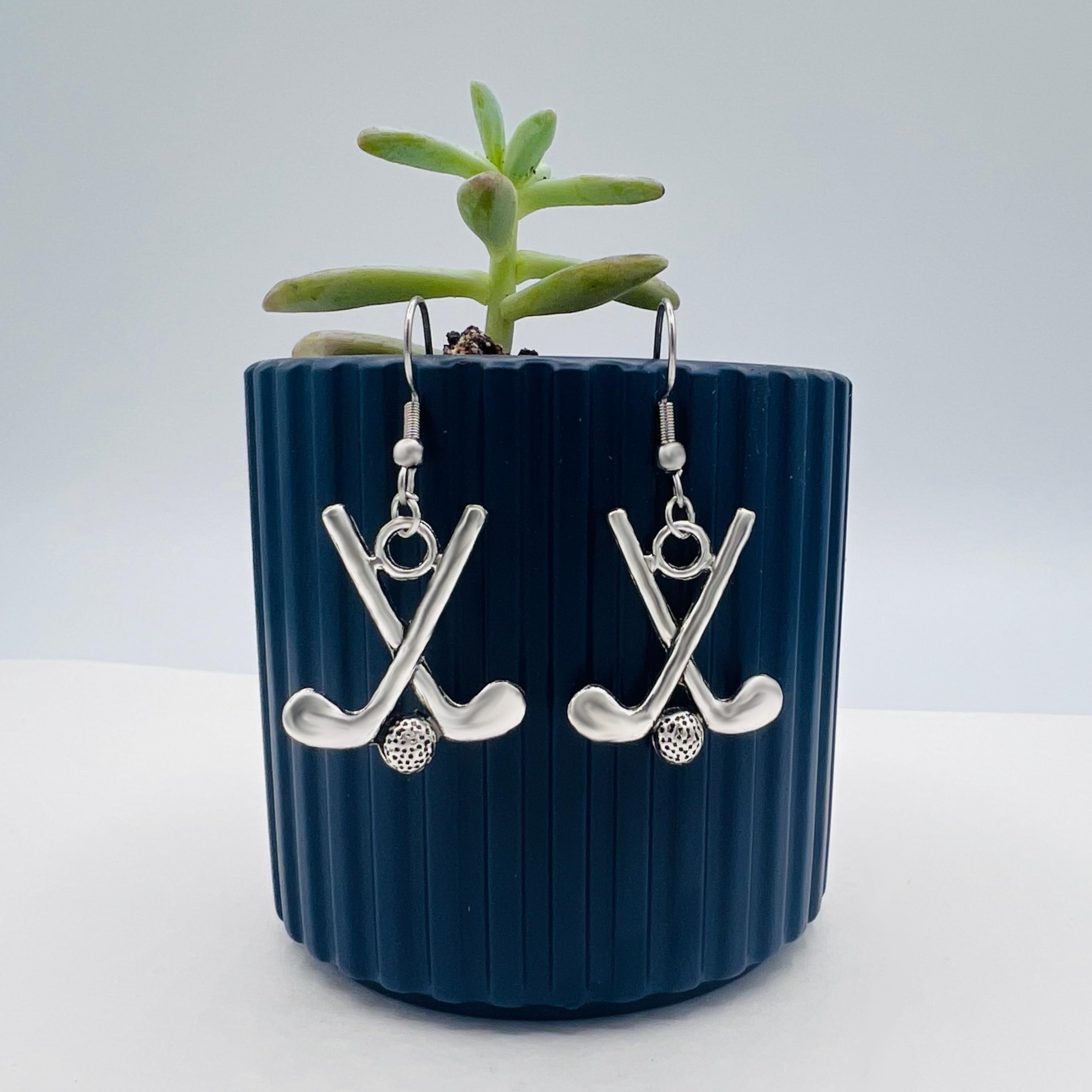 Golf Earrings for Women - Stylish Golf Jewelry & Golf Ball Themed Accessories - Perfect for Golf Lovers & Players - Great Gift for Golf Tournaments, Parties & Everyday Wear