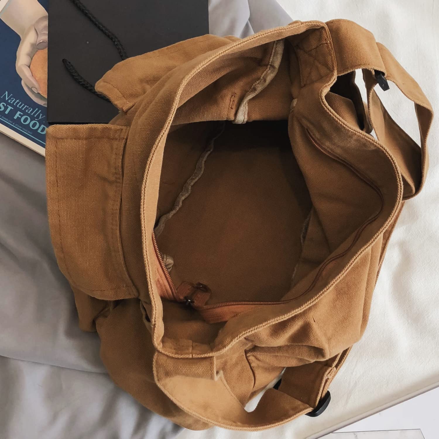 Stylish Unisex Canvas Hobo Crossbody Shoulder Bag - Casual Tote Purse for Women & Men | Perfect for Work, Travel & Everyday Use