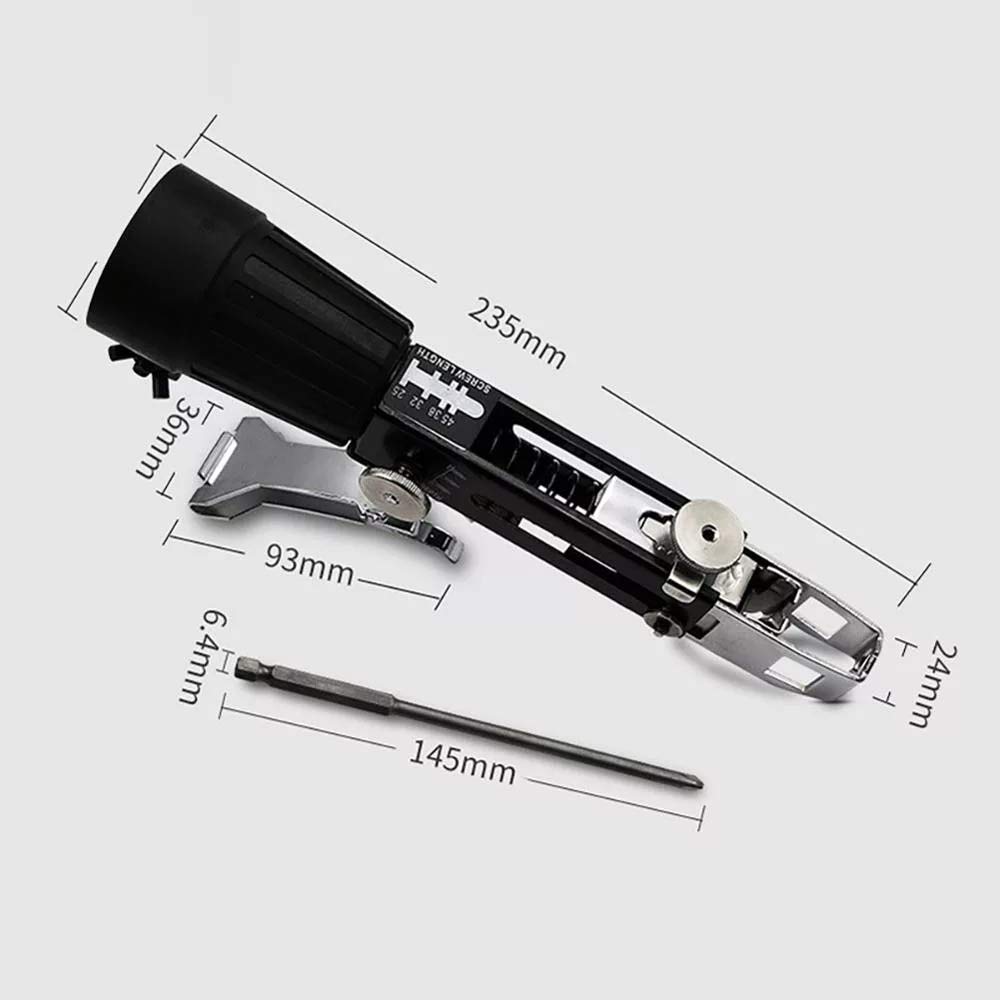 Electric Automatic Chain Belt Nail Screw Gun - Cordless Power Tool for Woodworking, Construction & DIY Projects - Fast Screw Driving with Adapter for Efficient Drilling in Wood, Metal & Plastic