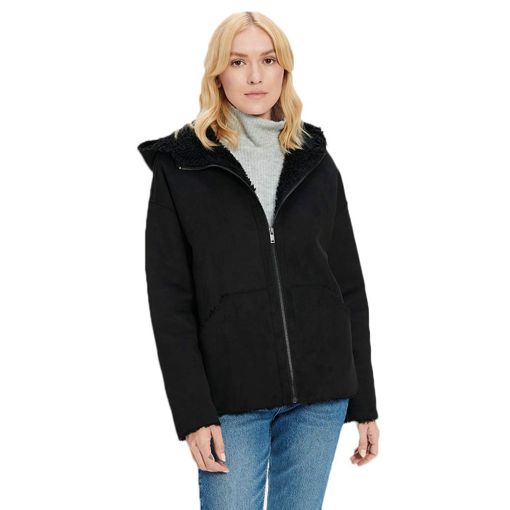 UGG Women's Jody Faux Shearling Hoodie - Cozy Winter Pullover with Hood - Perfect for Cold Weather, Outdoor Activities & Casual Wear