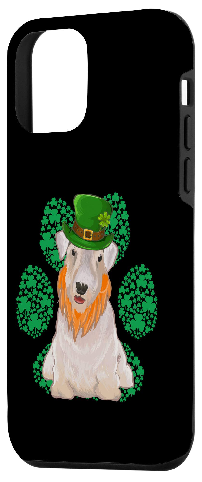 iPhone 12 Mini Leprechaun Sealyham Terrier Case - St Patrick's Day Shamrock Paw Design - Perfect for Dog Lovers & Irish-Themed Celebrations