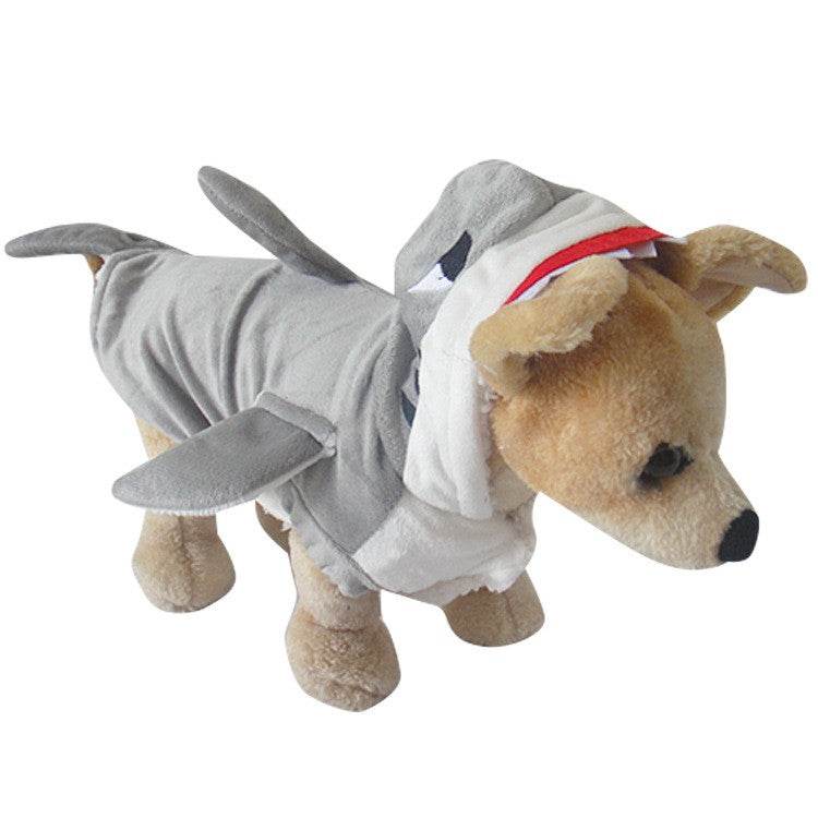 Soft & Warm Shark Costume for Dogs & Cats - Perfect for Halloween, Christmas & Pet Parties