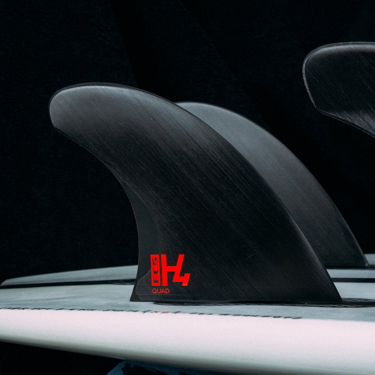 FCS II QUAD Rear H4 Surfboard Fins - High Performance Surfing Fins for All Wave Conditions - Perfect for Shortboards, Fish, and Performance Surfboards
