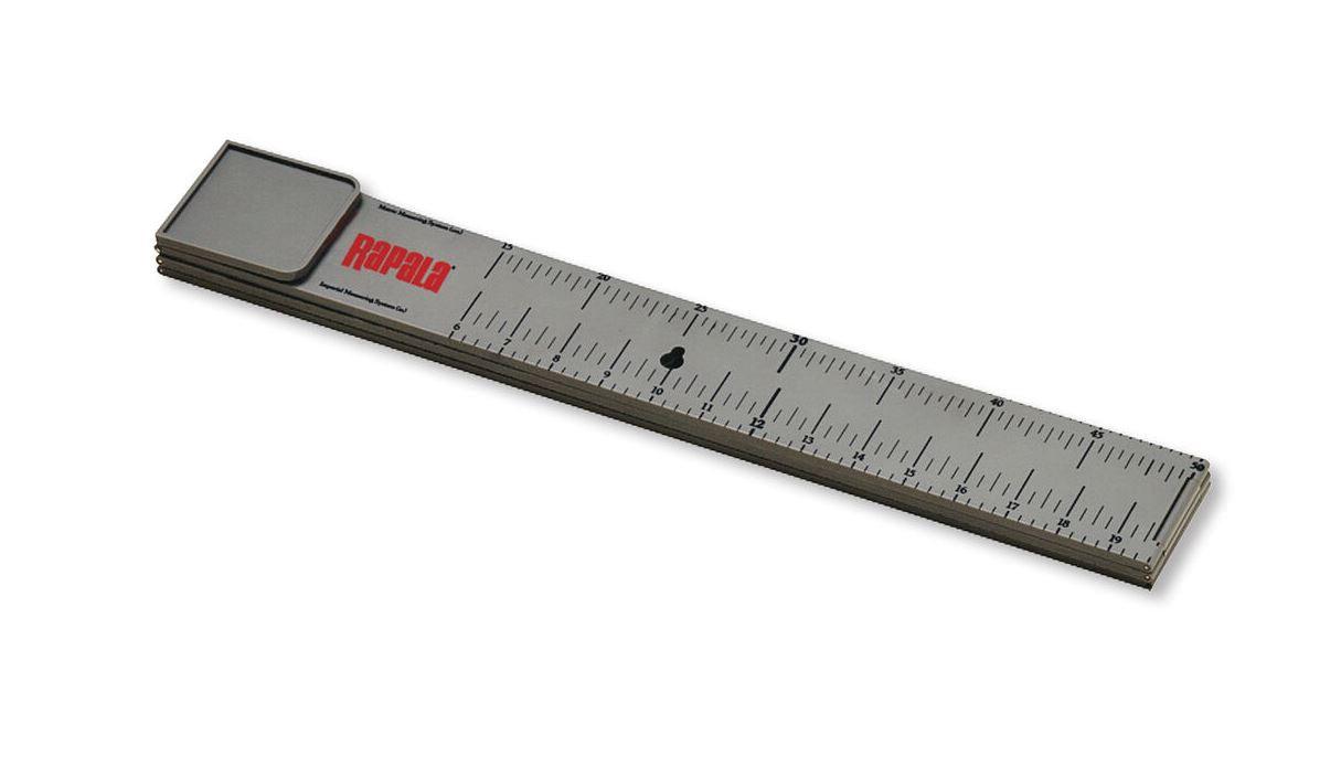 Rapala RMFR 60 Magnum Folding Ruler - 6 Foot/60 Inch Retractable Measuring Tape for Fishing, Carpentry, DIY Projects | Durable Stainless Steel Construction, Easy-Read Markings