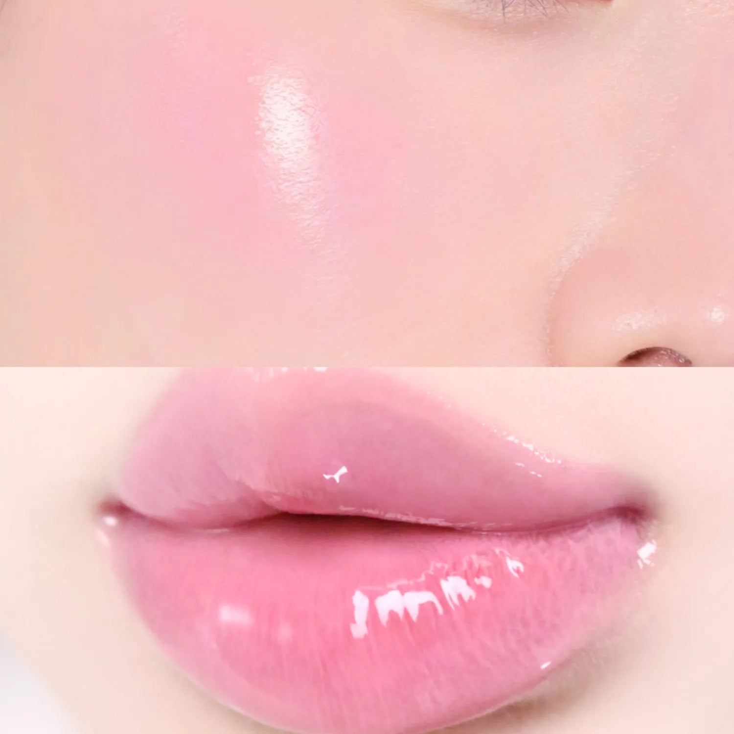 Fwee Lip & Cheek Glowy Jelly Pot 4g - Milky Pink Tint for Natural Flush | Multi-Use Cream Blush & Lip Tint for Everyday Makeup & On-The-Go Touch Ups